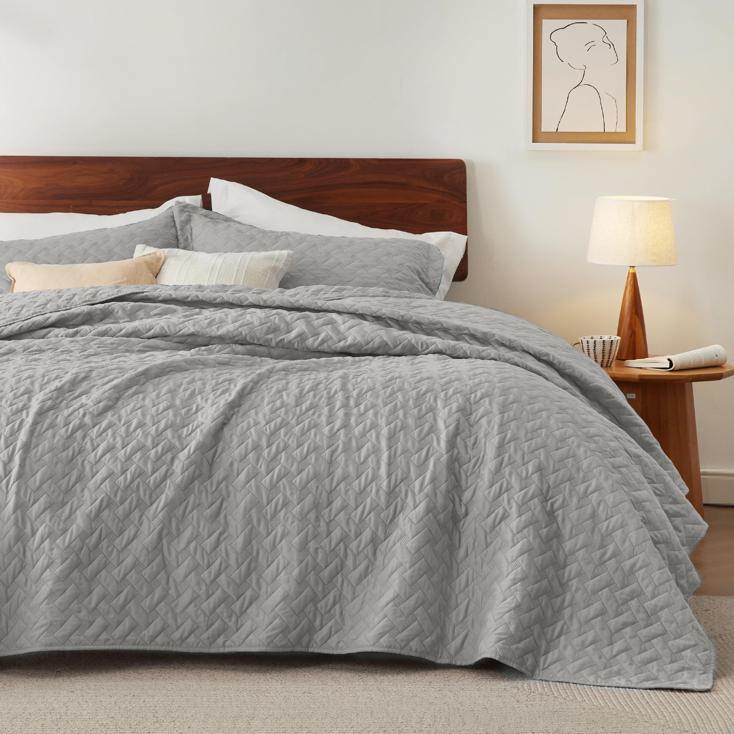 Foto 1 | Colchas Ligeras Quilt Bedsure Queen Size con 2 Fundas - Venta Internacional