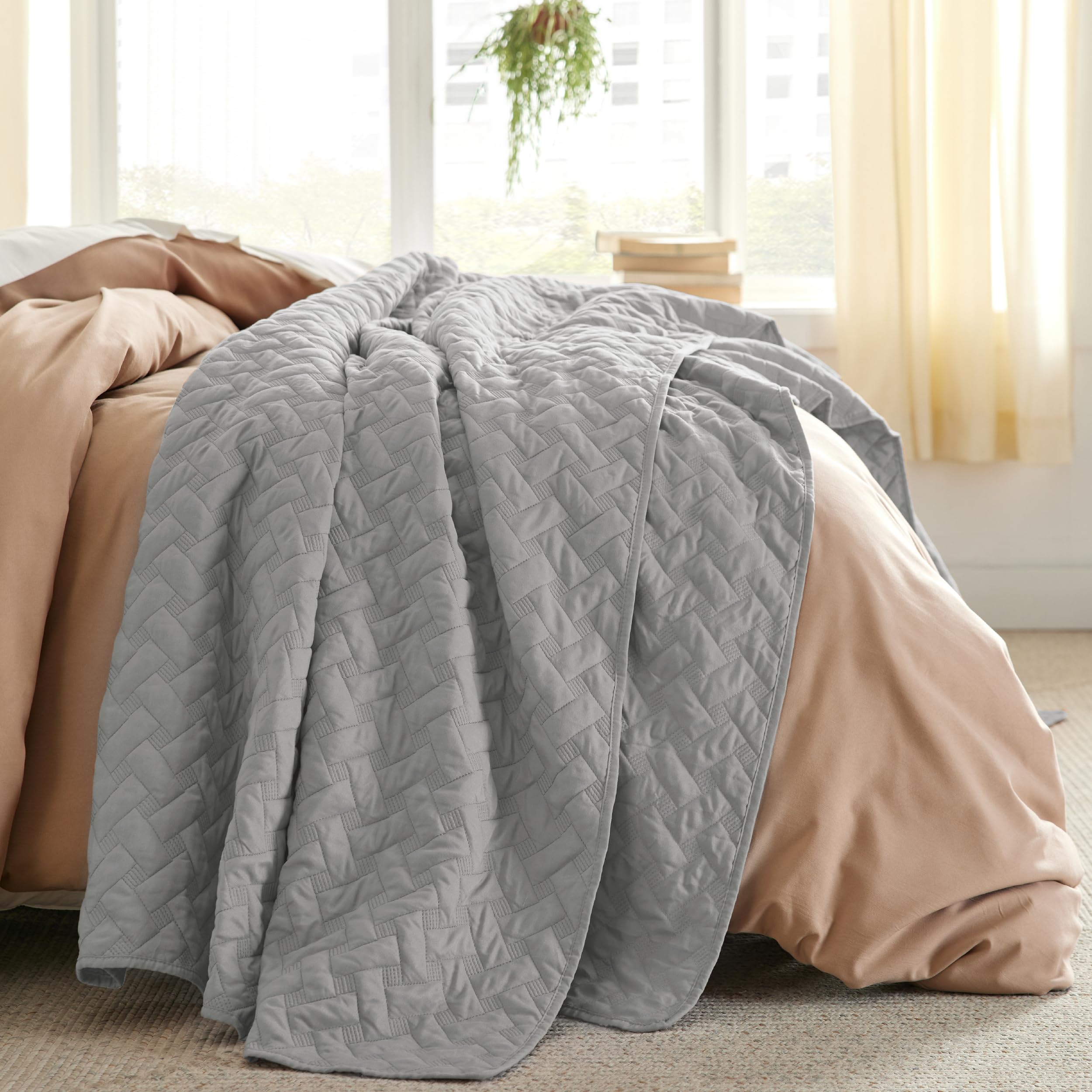 Foto 3 pulgar | Colchas Ligeras Quilt Bedsure Queen Size con 2 Fundas - Venta Internacional
