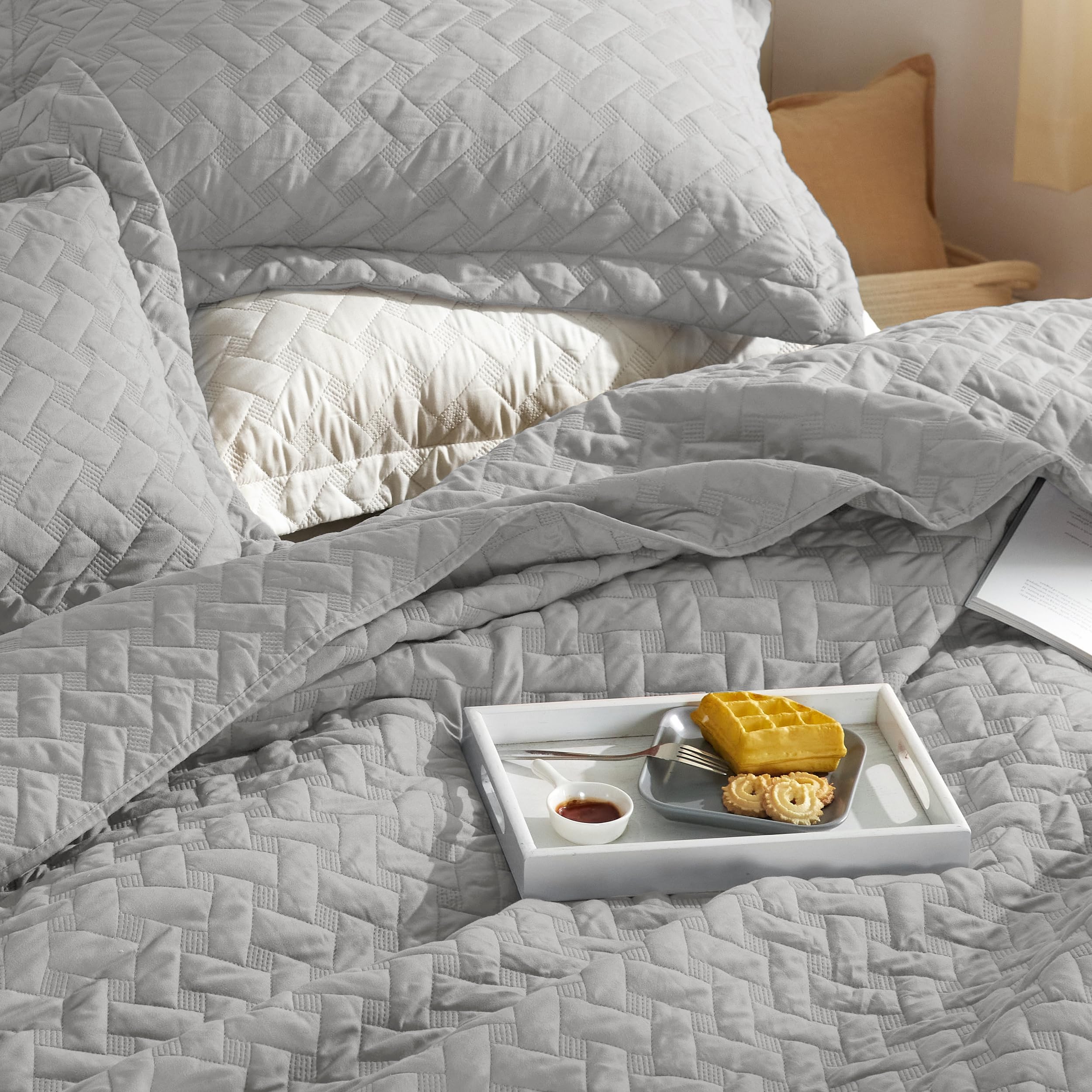 Foto 4 pulgar | Colchas Ligeras Quilt Bedsure Queen Size con 2 Fundas - Venta Internacional