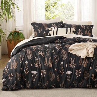Foto 1 | Juego De Edredón Bedsure Tamaño Doble Con Diseño Botánico Reversible - Venta Internacional