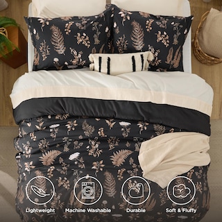 Foto 4 | Juego De Edredón Bedsure Tamaño Doble Con Diseño Botánico Reversible - Venta Internacional