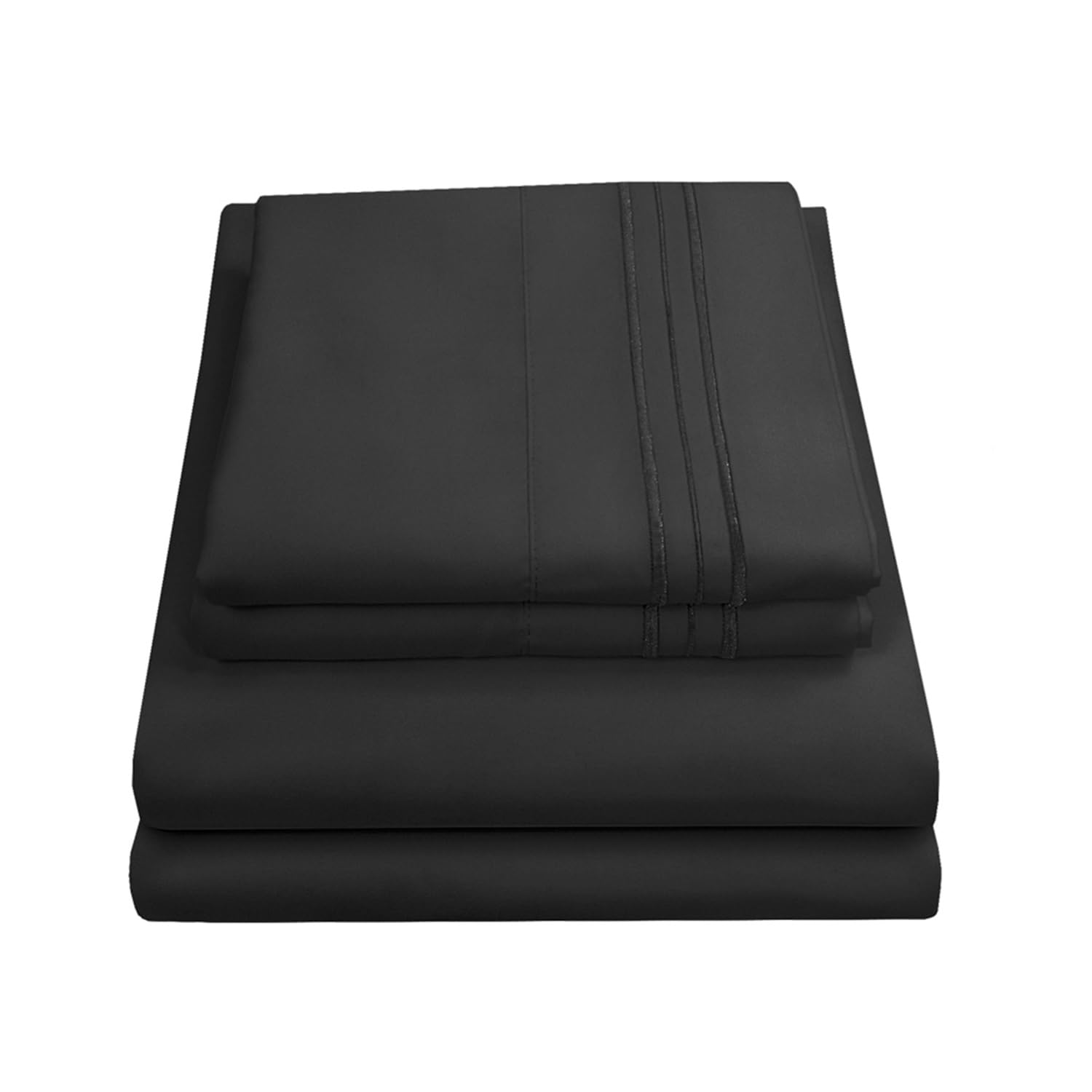 Foto 1 | Sábanas Sweet Home Collection Supreme Queen, Color Negro - Venta Internacional.