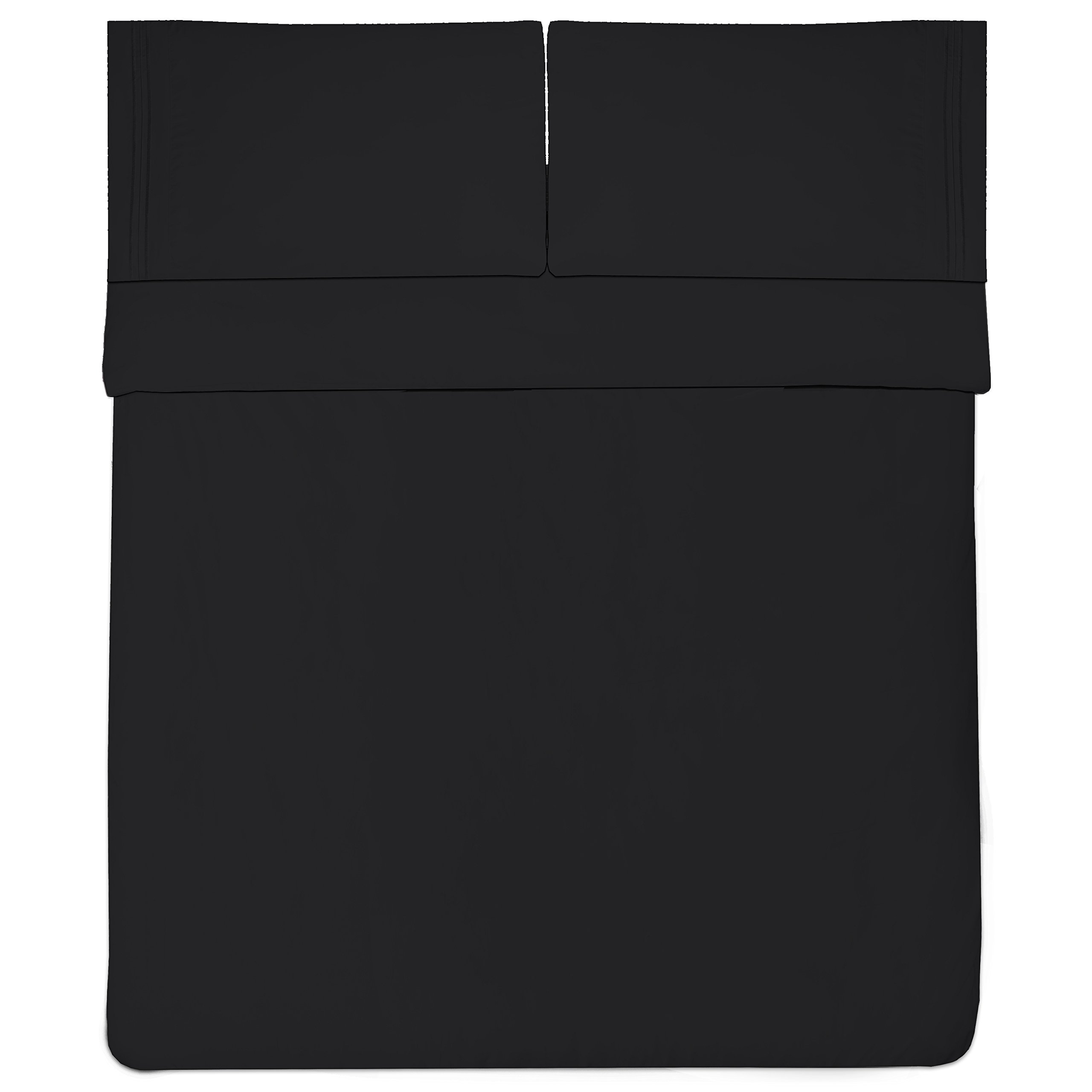 Foto 2 | Sábanas Sweet Home Collection Supreme Queen, Color Negro - Venta Internacional.