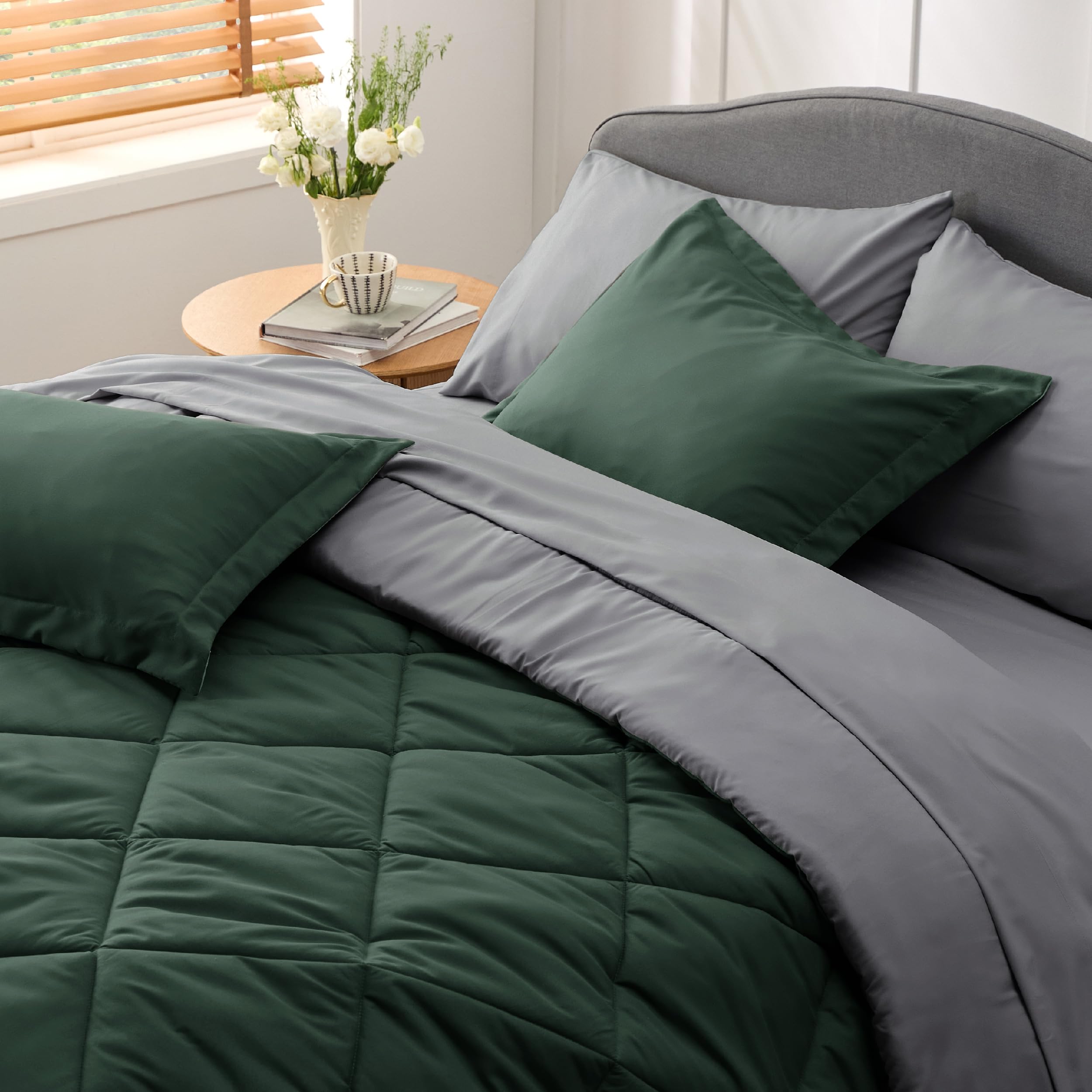 Foto 7 pulgar | Juego De Cama Bedsure Queen, Edredón Reversible, 7 Piezas - Venta Internacional.