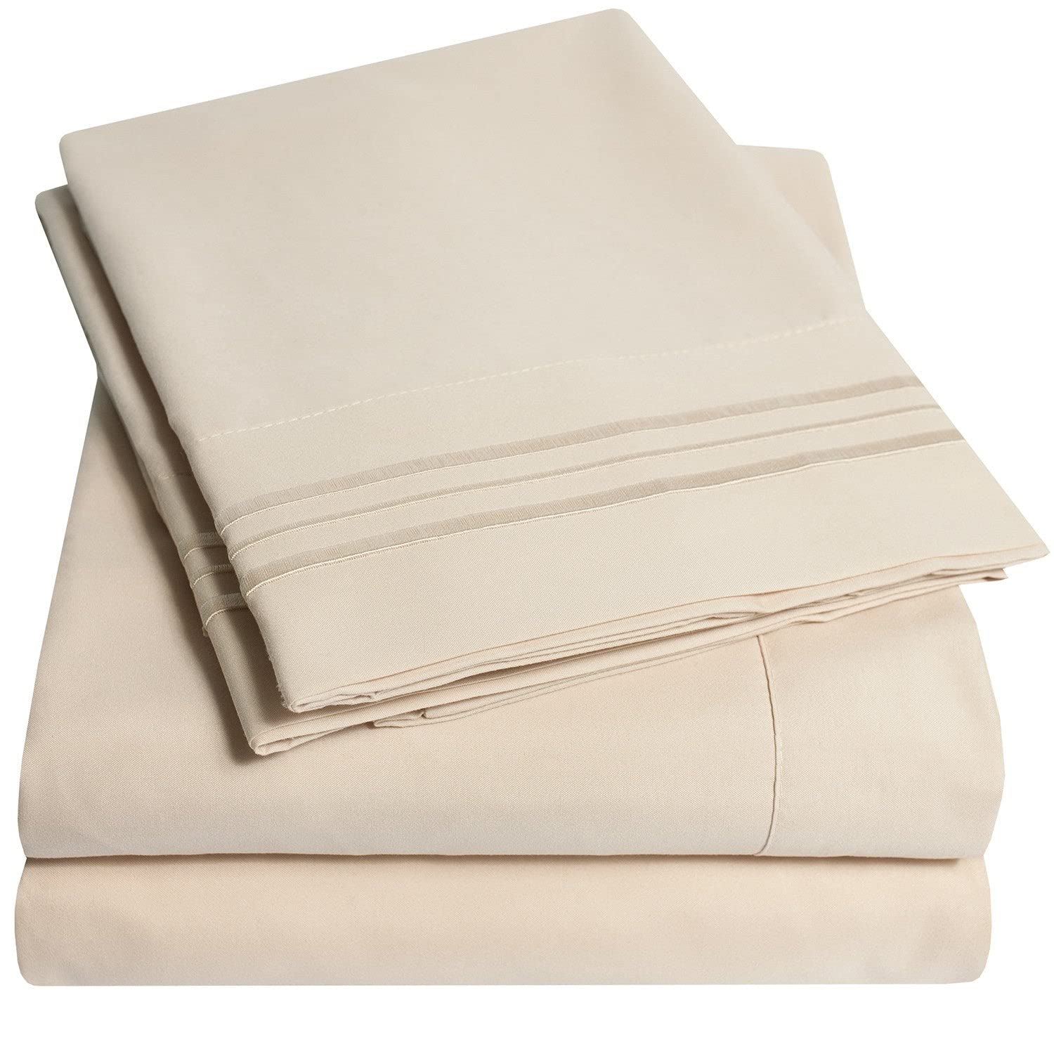 Foto 2 pulgar | Sábanas Sweet Home Collection Rv Short Queen Beige - Venta Internacional.