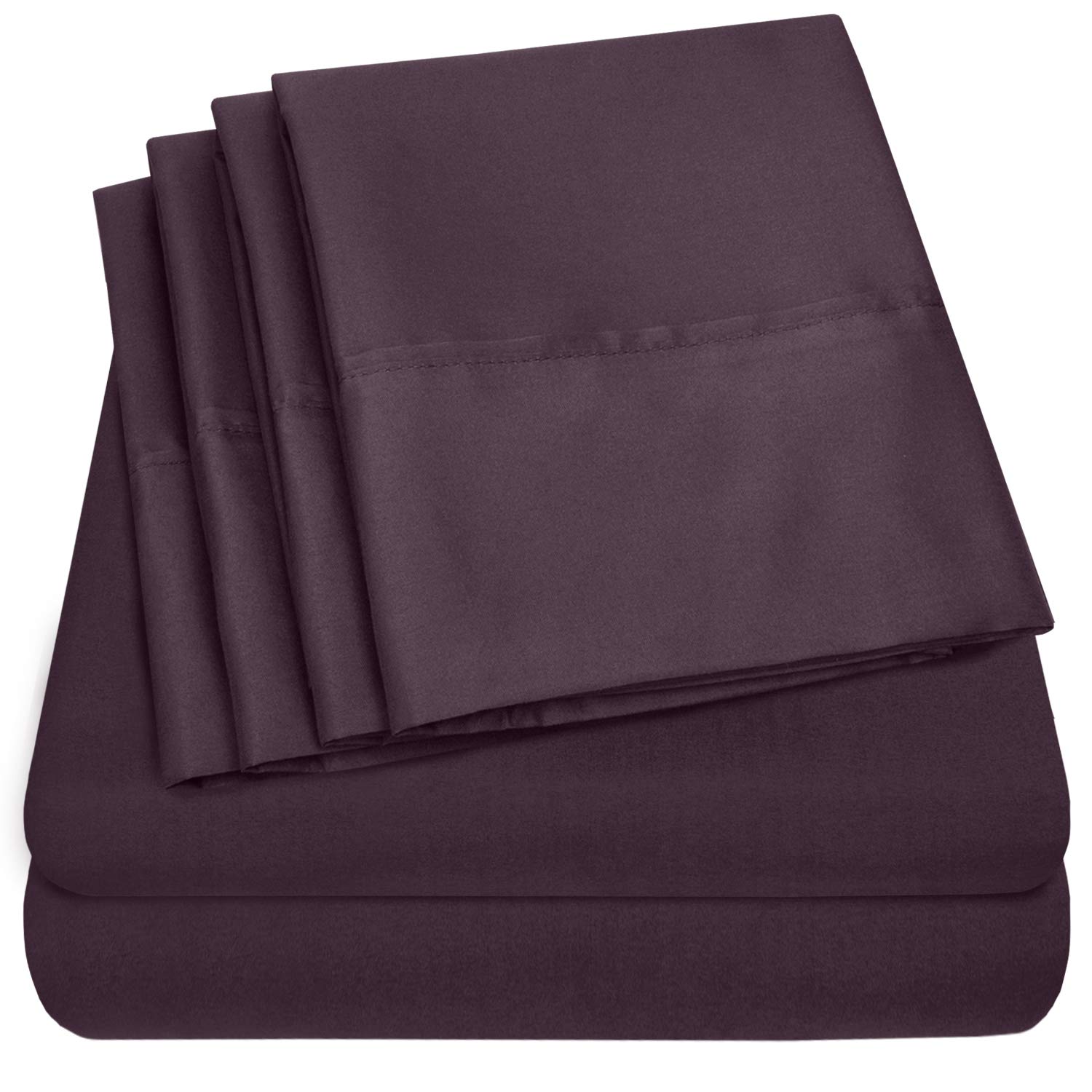 Sábanas Sweet Home Collection 1500 Supreme Twin Purple - Venta Internacional.