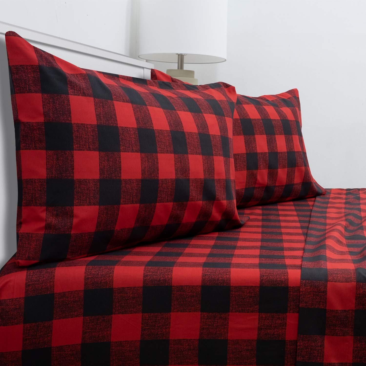 Juego De Sábanas Sweet Home Collection Twin Xl Buffalo Check - Venta Internacional.