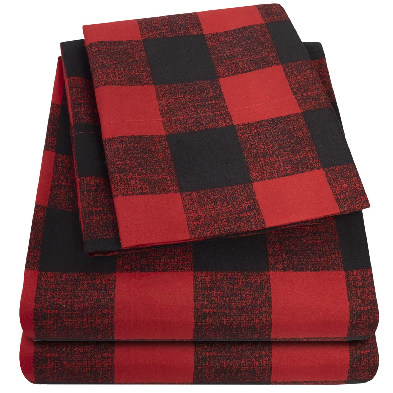 Foto 3 pulgar | Juego De Sábanas Sweet Home Collection Twin Xl Buffalo Check - Venta Internacional.