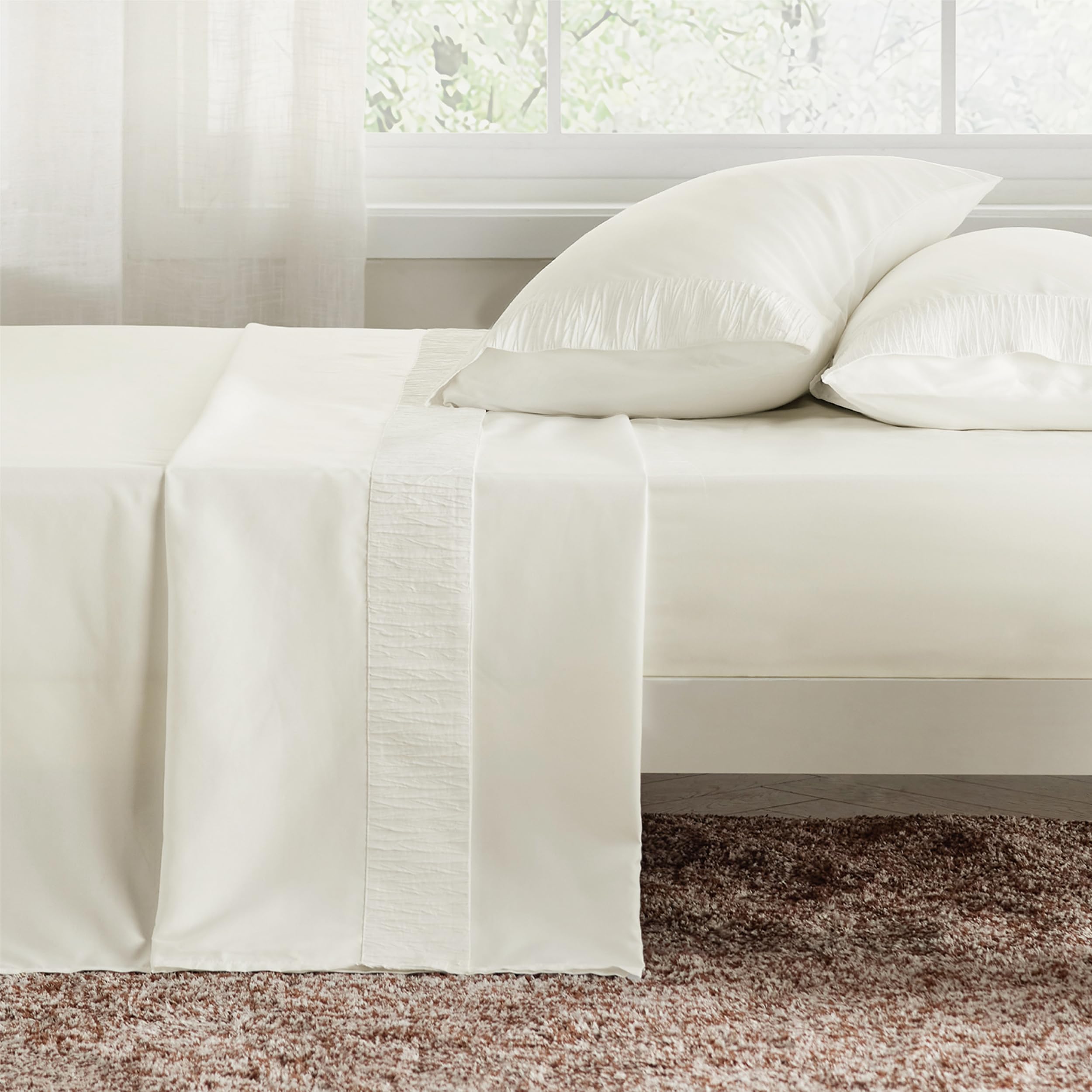 Foto 3 pulgar | Juego de Sábanas Bedsure Marfil 4 Piezas - Venta Internacional