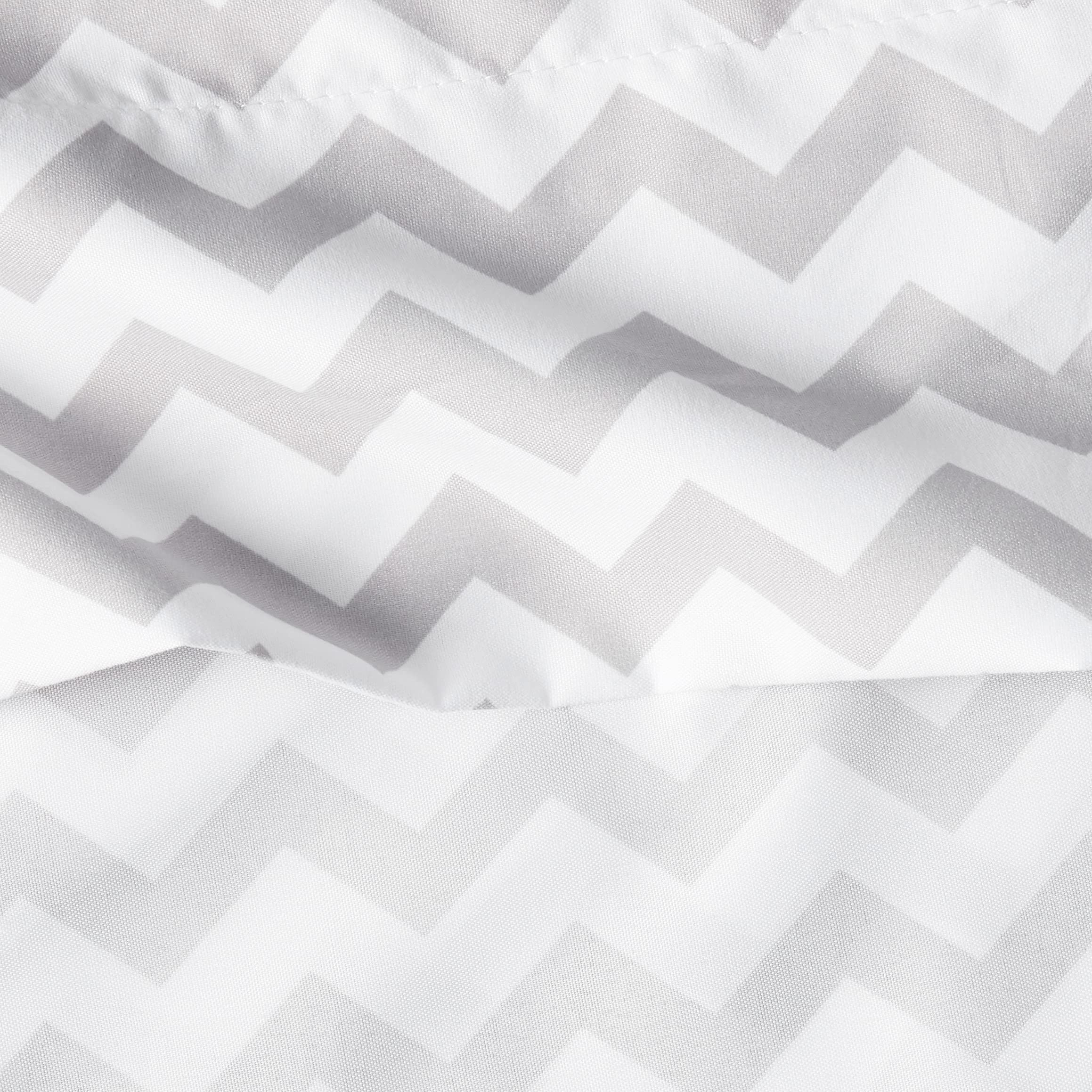 Foto 5 pulgar | Sábanas Sweet Home Collection King Size Chevron Grey - Venta Internacional.