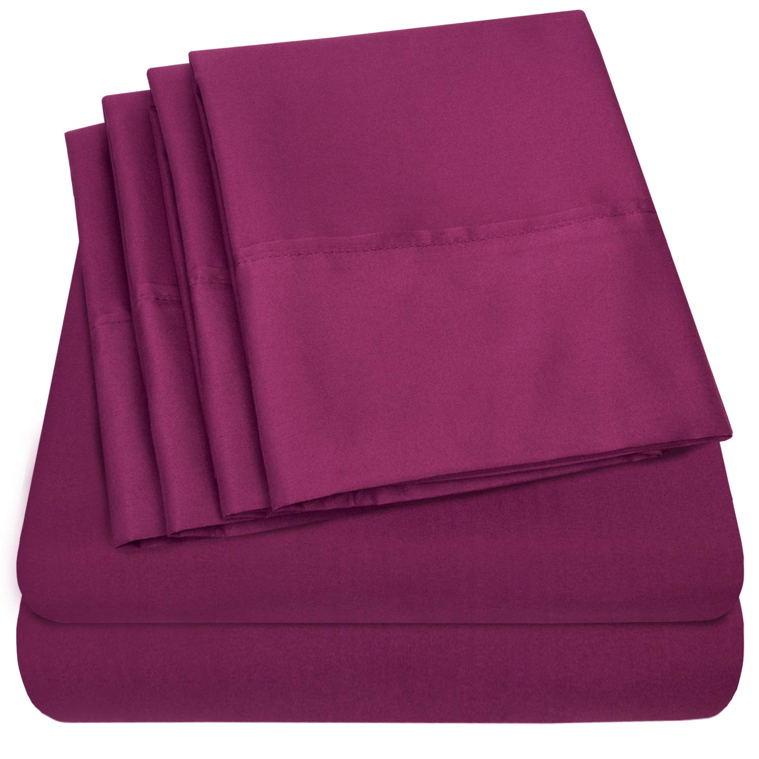 Juego De Sábanas Sweet Home Collection 1500 Supreme Twin Xl Berry - Venta Internacional.
