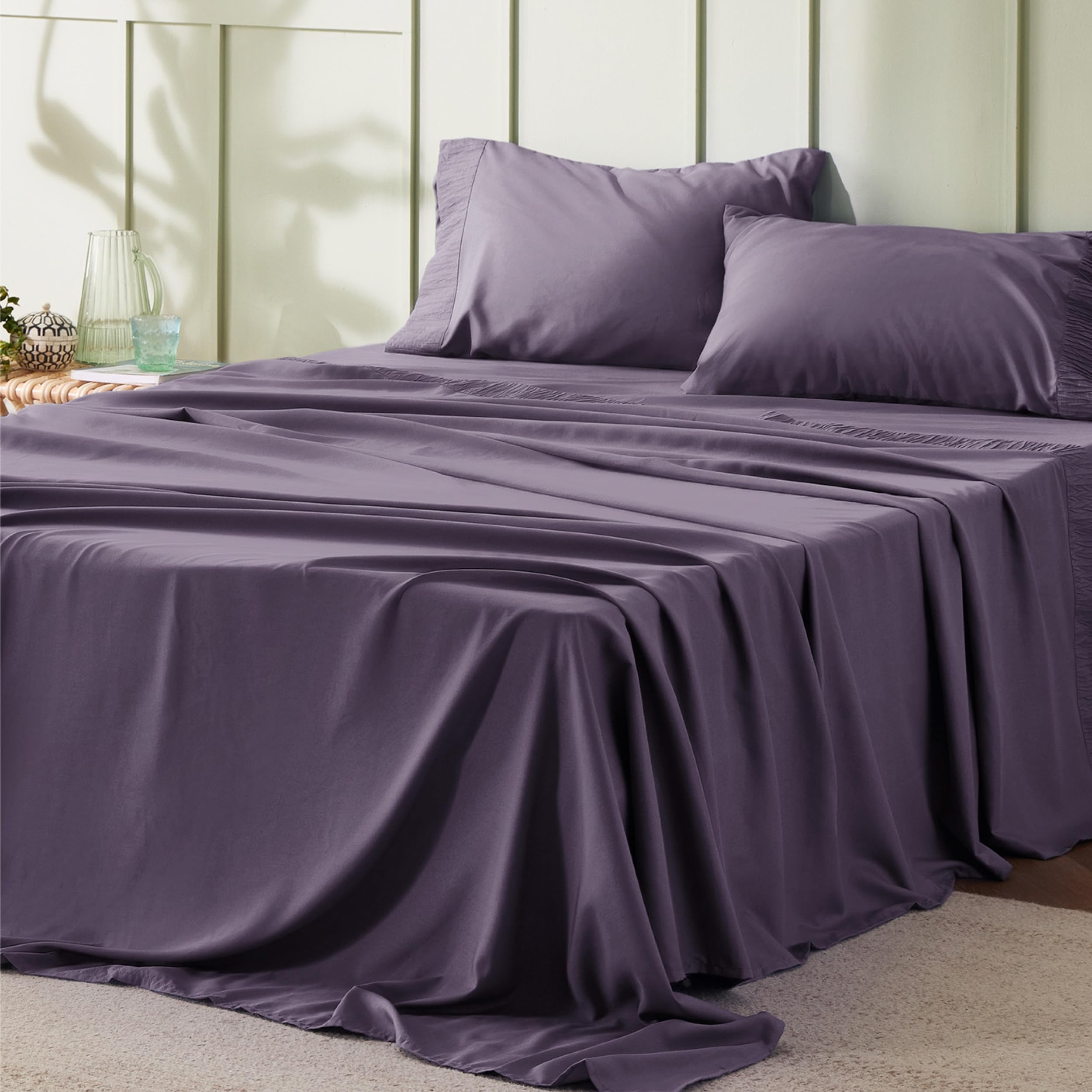 Foto 1 | Juego de Sábanas Bedsure Queen Size 4 Piezas - Venta Internacional