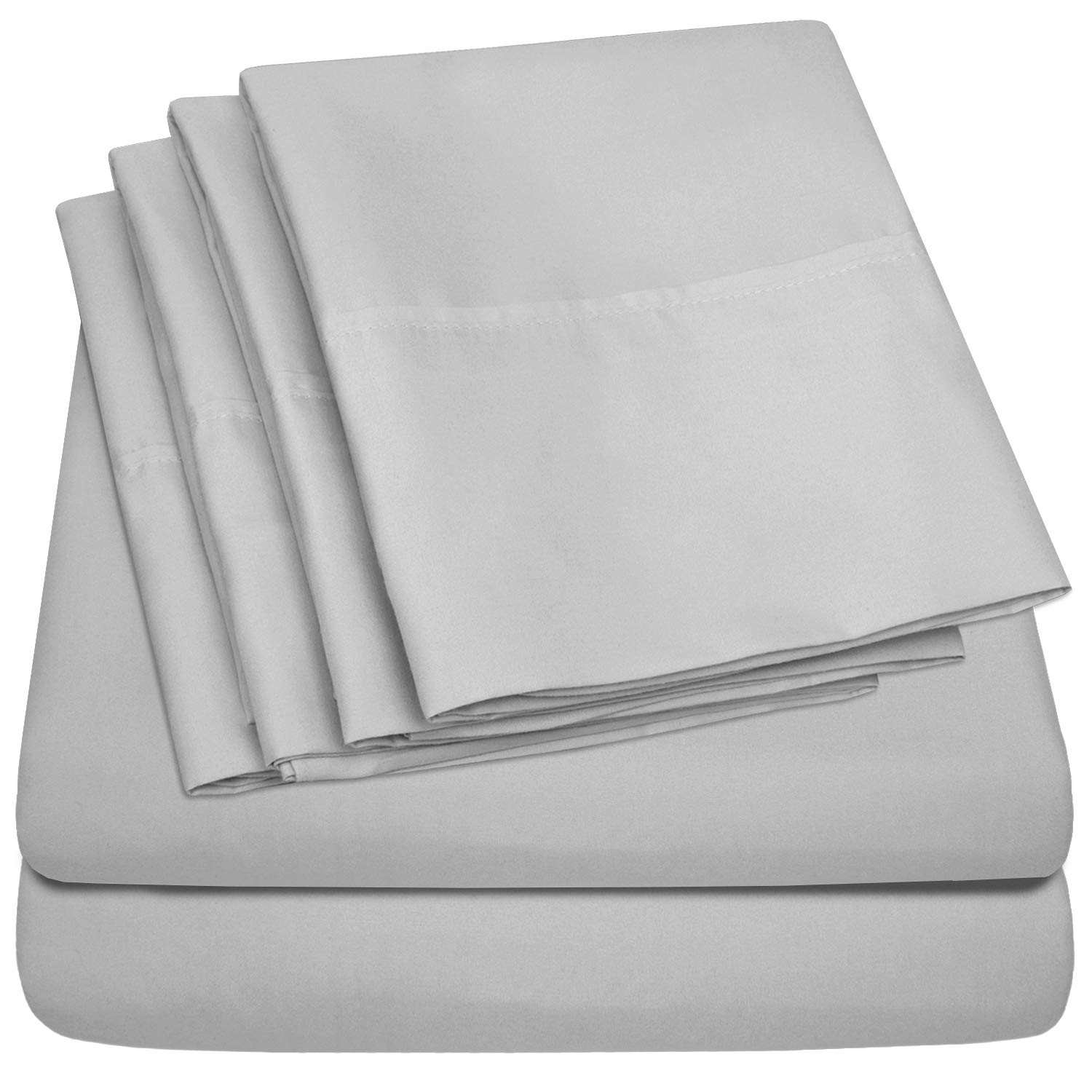 Juego De Sábanas Sweet Home Collection 1500 Supreme Silver Rv Short Queen - Venta Internacional.