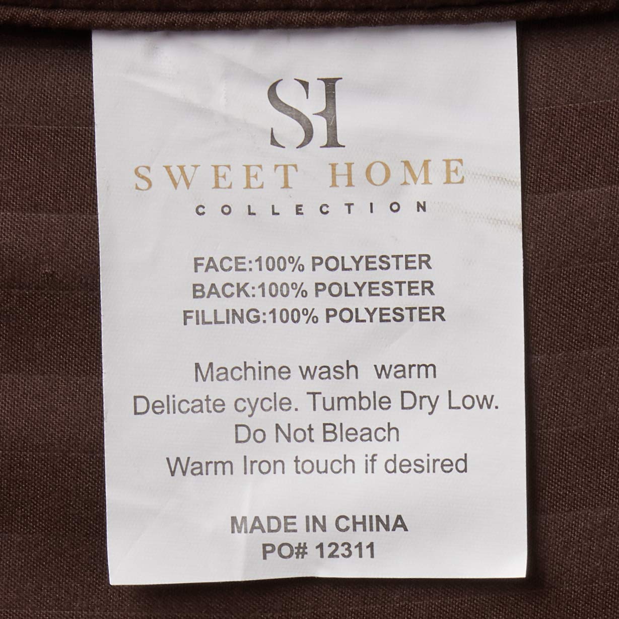Foto 7 | Set De Edredón Sweet Home Collection Dobby Chocolate Twin - Venta Internacional.
