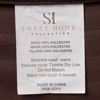 Foto 7 | Set De Edredón Sweet Home Collection Dobby Chocolate Twin - Venta Internacional.