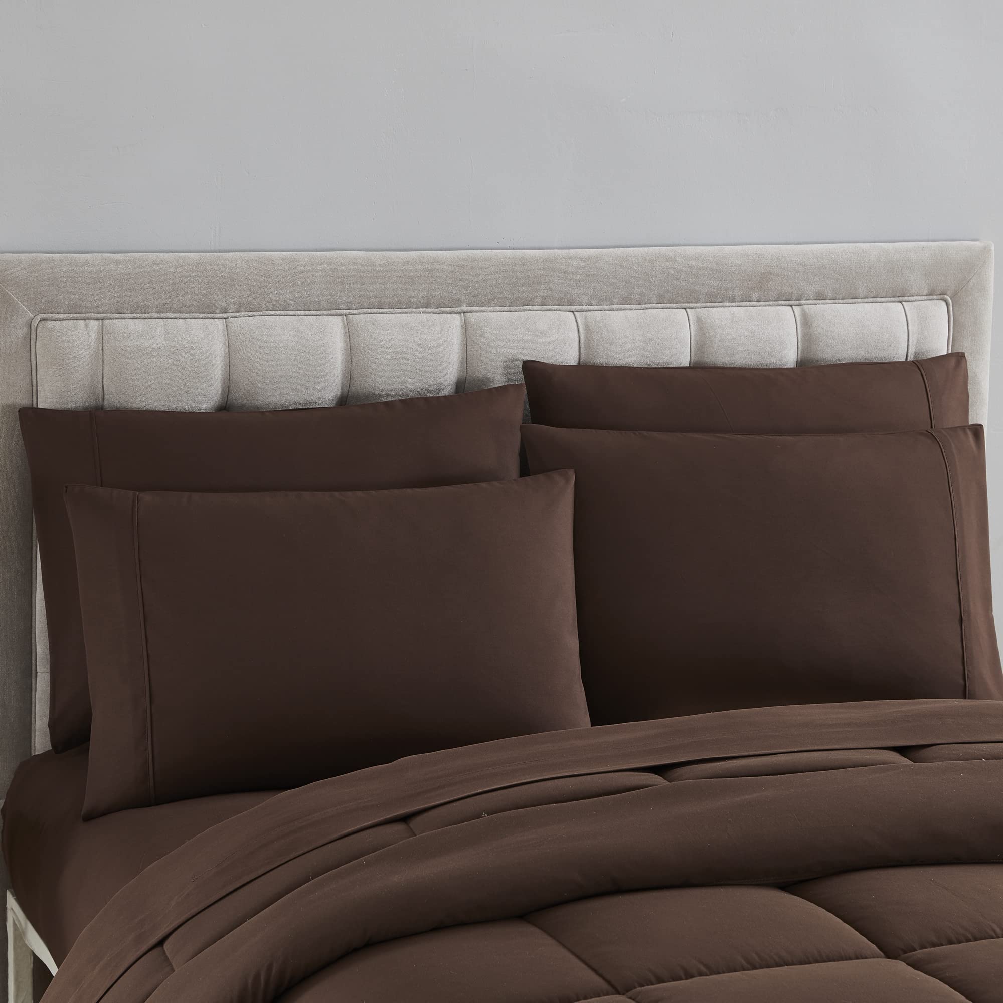 Foto 6 pulgar | Set De Edredón Sweet Home Collection Brown, Completo, 7 Piezas - Venta Internacional.