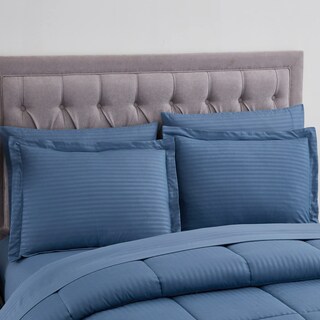 Foto 2 | Set de Edredón Sweet Home Collection Dobby Stripe King 8 Piezas - Venta Internacional