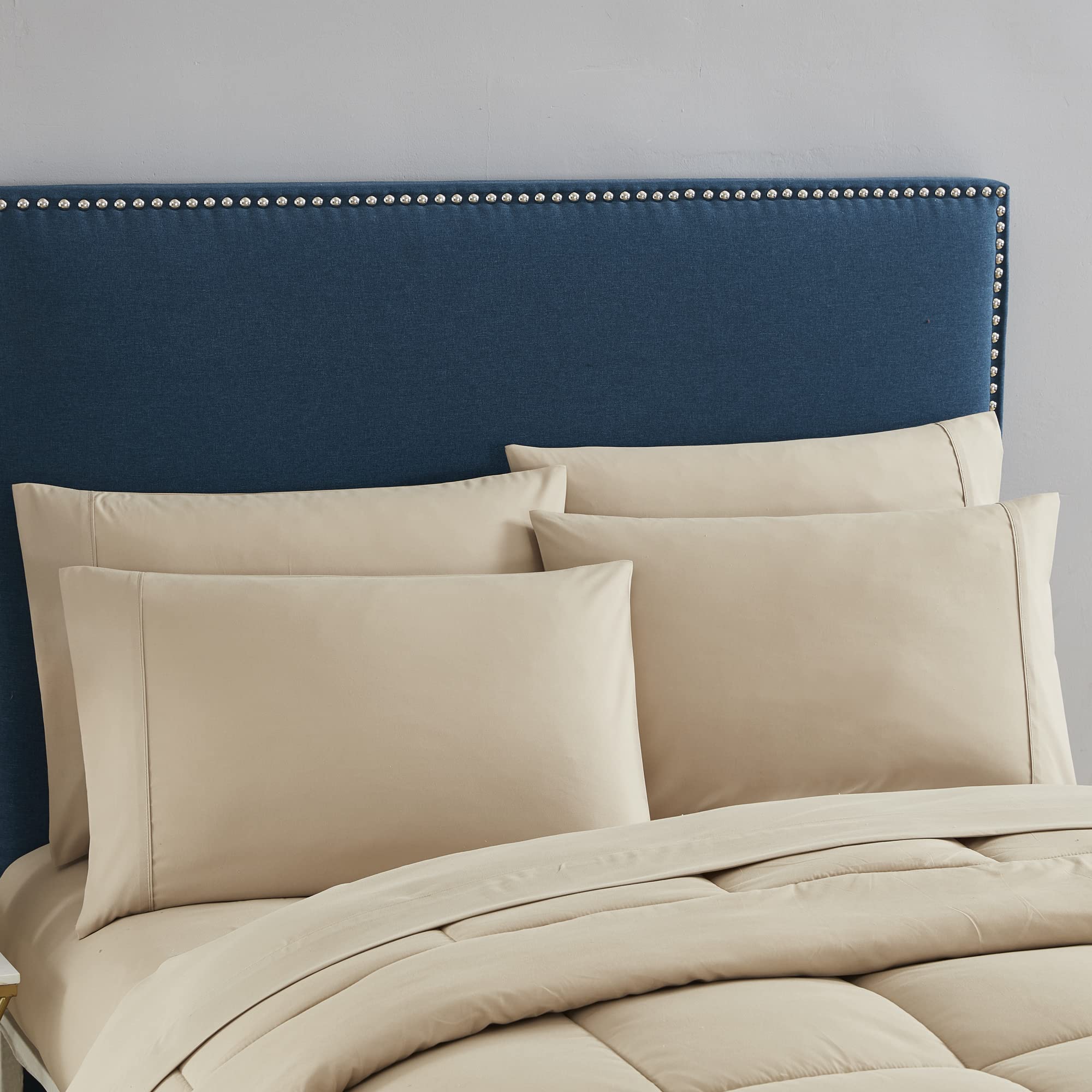 Foto 5 | Set De Edredón Sweet Home Collection Taupe Twin Xl 7 Piezas - Venta Internacional