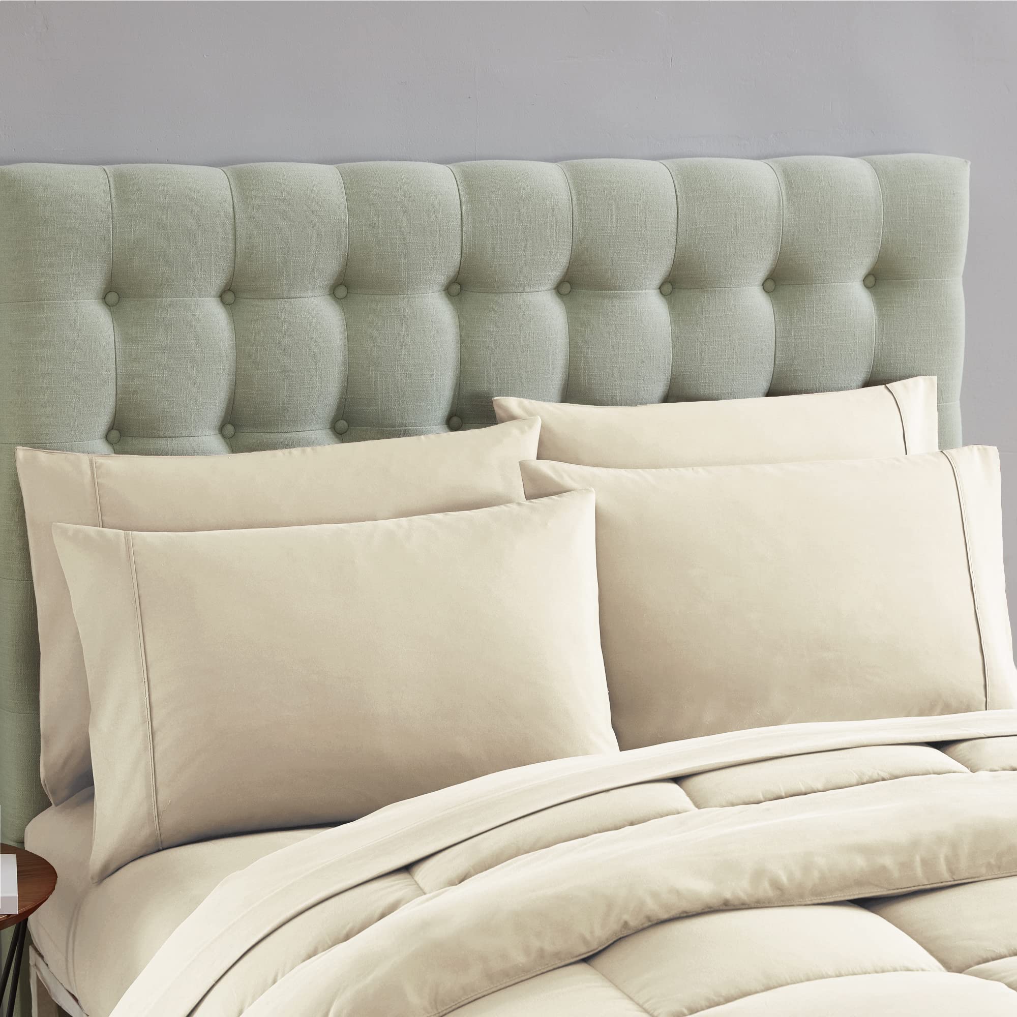 Foto 6 pulgar | Set De Edredón Sweet Home Collection Beige Queen, 7 Piezas - Venta Internacional.