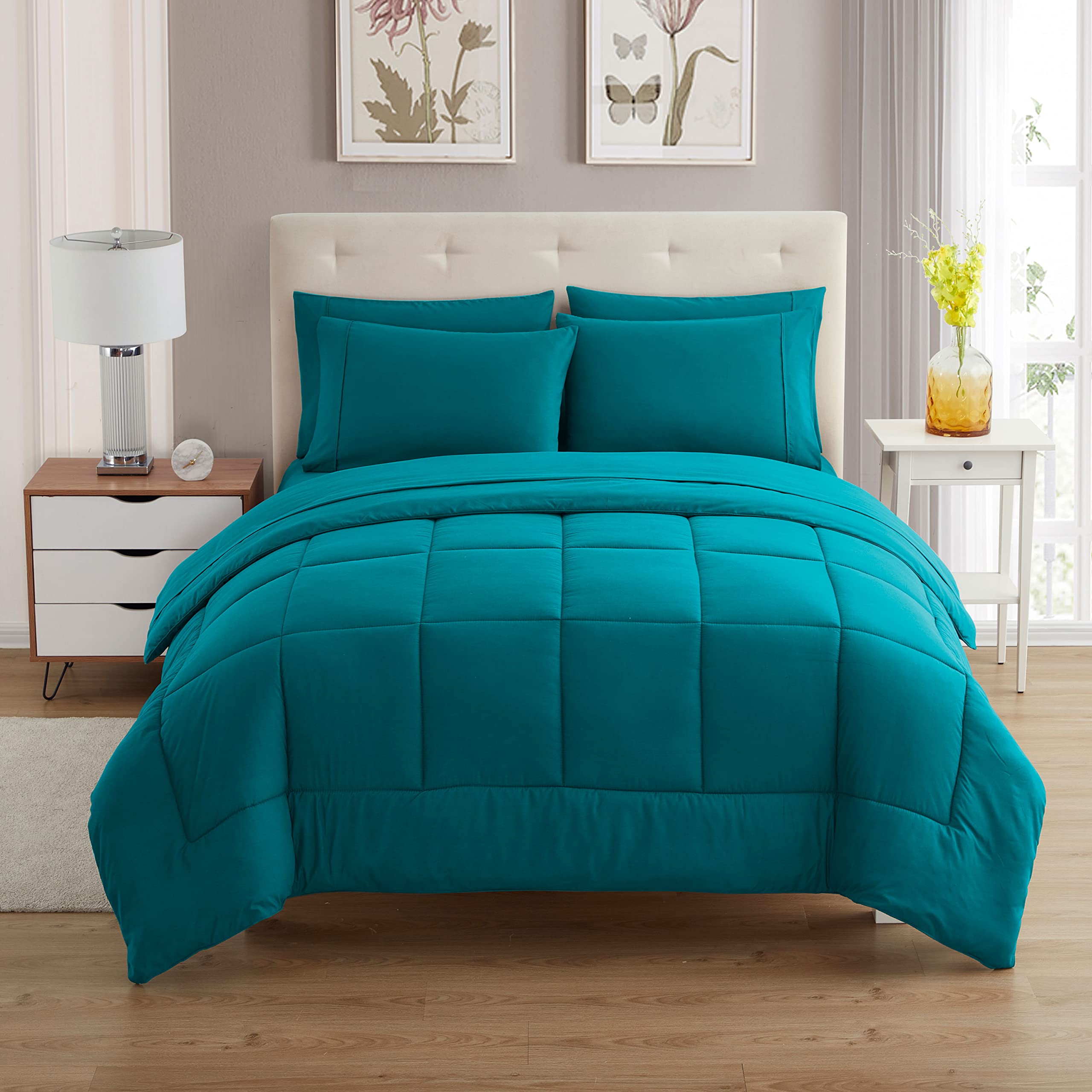 Foto 3 pulgar | Set De Edredón Sweet Home Collection Teal Twin Xl 7 Piezas - Venta Internacional