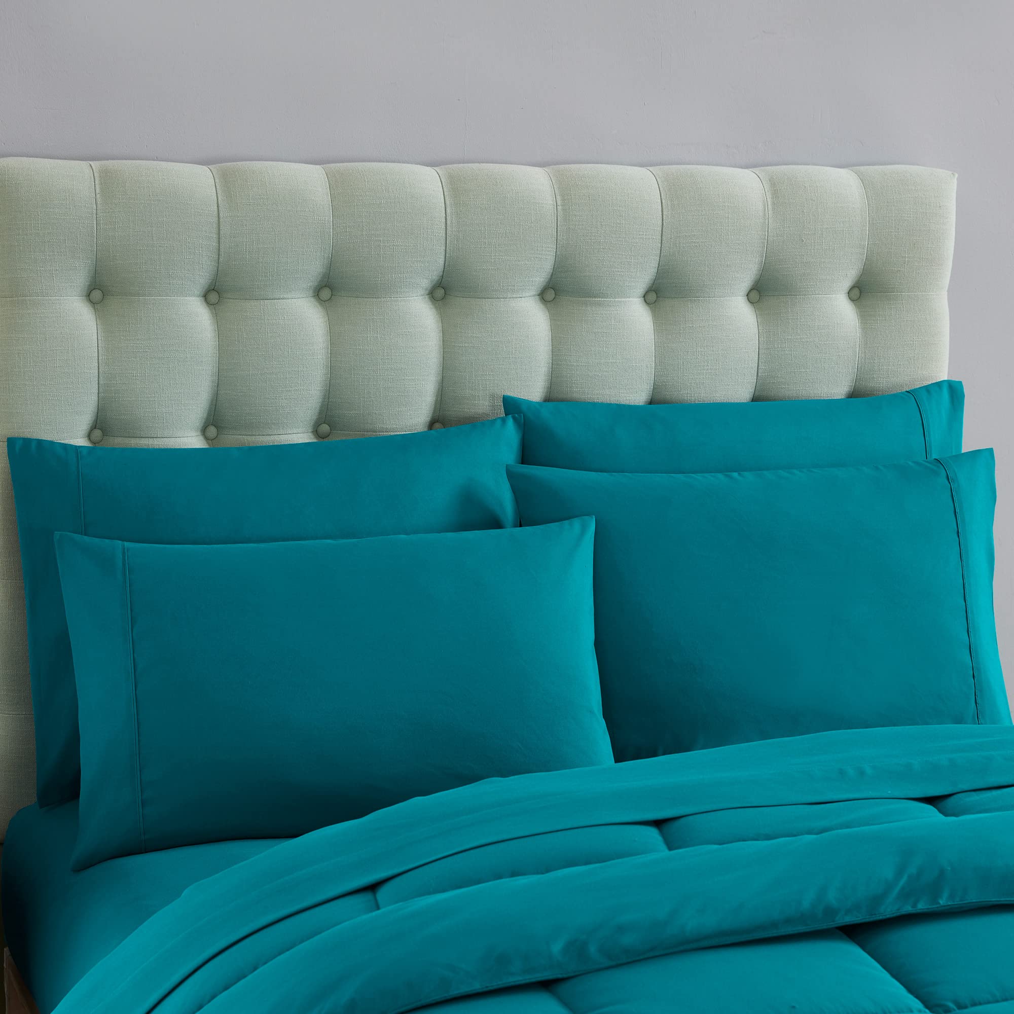 Foto 6 pulgar | Set De Edredón Sweet Home Collection Teal Twin Xl 7 Piezas - Venta Internacional