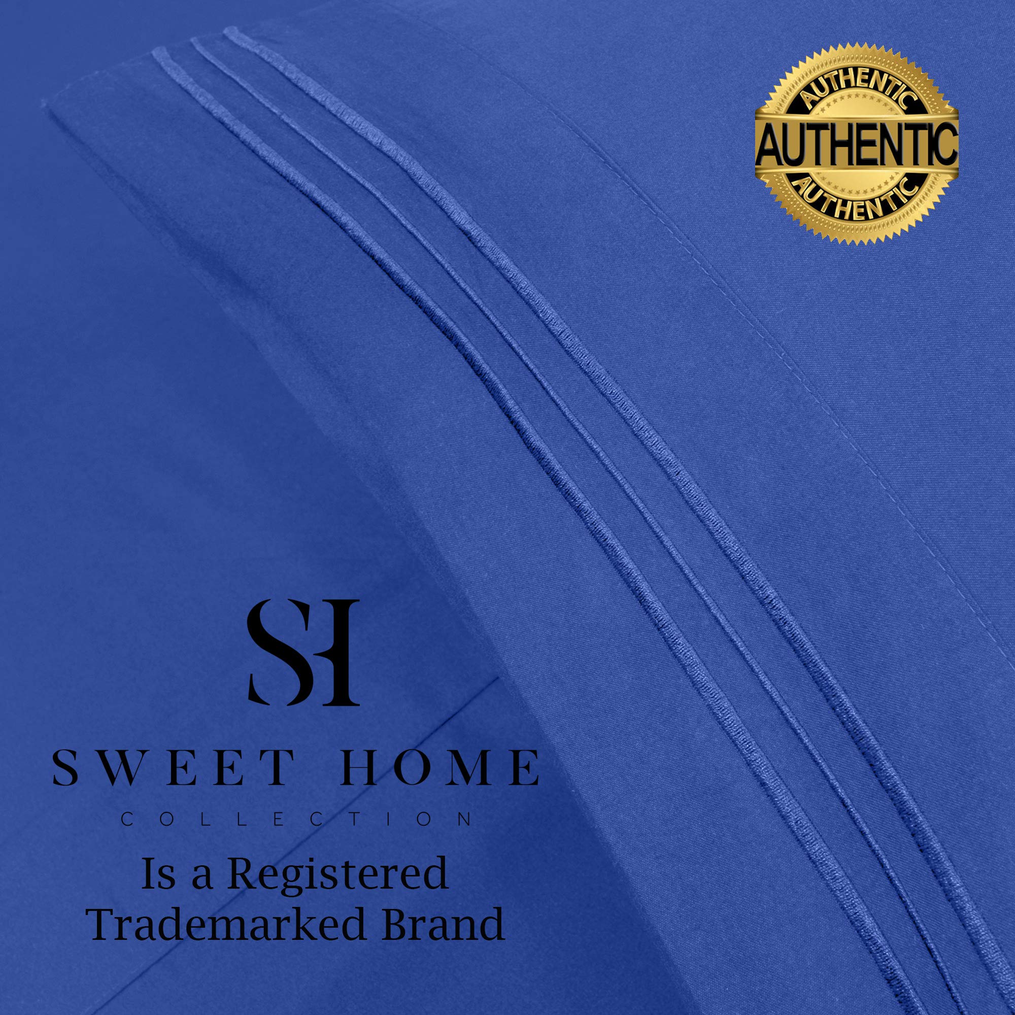Foto 5 pulgar | Juego De Sábanas Sweet Home Collection 1500 Supreme Twin Xl Azul - Venta Internacional.
