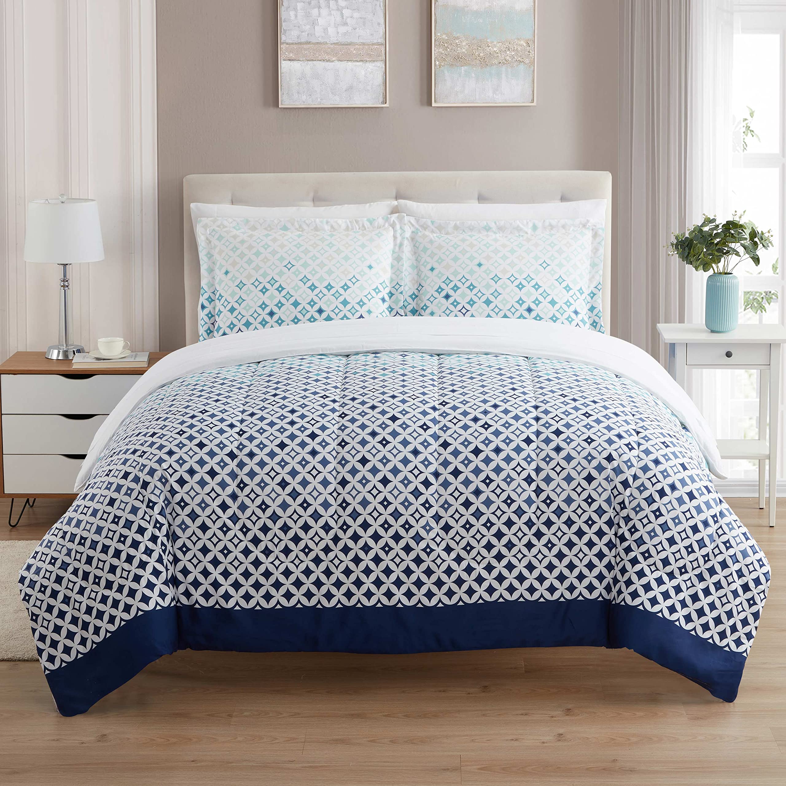 Foto 3 pulgar | Set De Edredón Sweet Home Collection Genova All Season Queen - Venta Internacional.