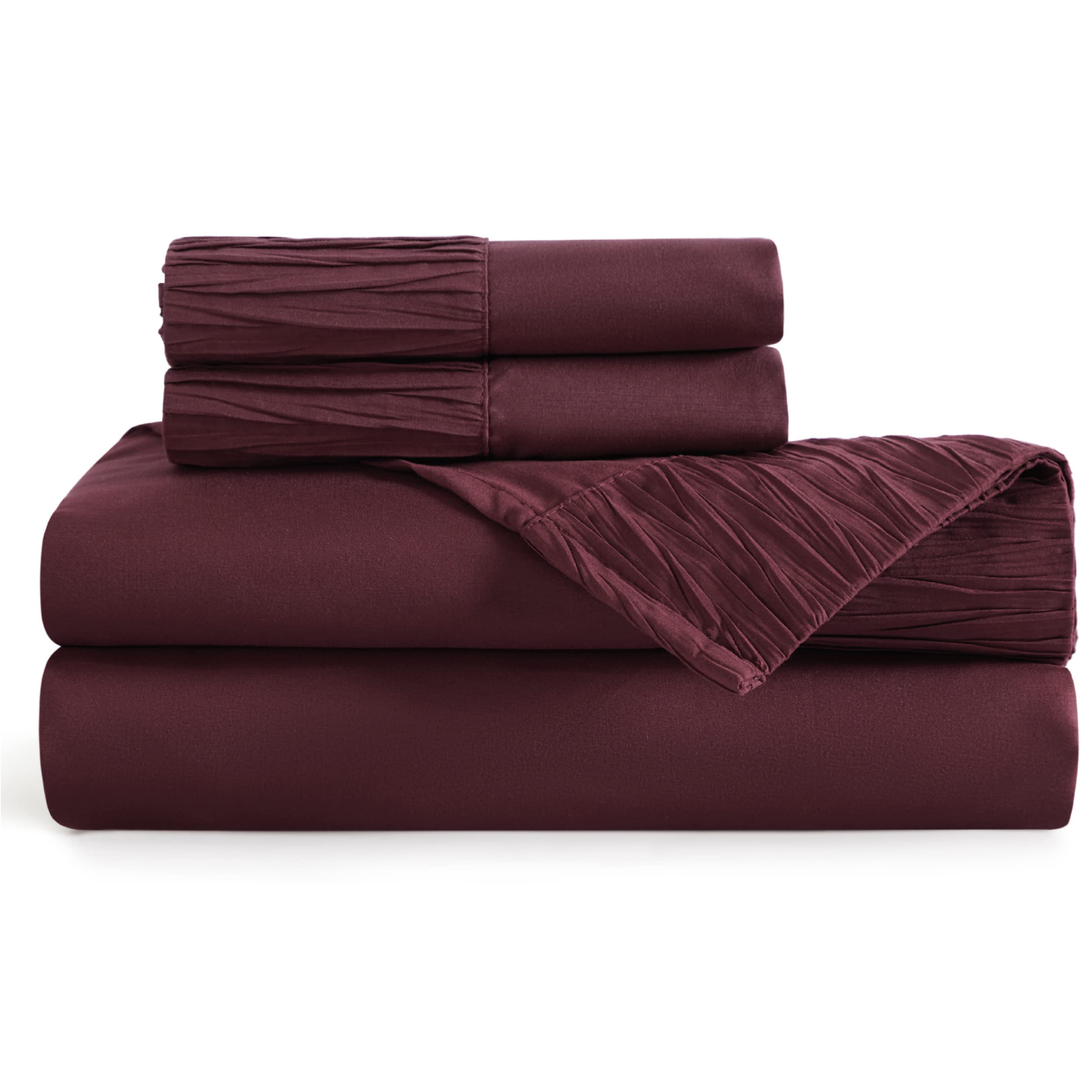 Foto 4 pulgar | Juego De Sábanas Bedsure Queen Size, 4 Piezas, Microfibra De Poliéster - Venta Internacional.