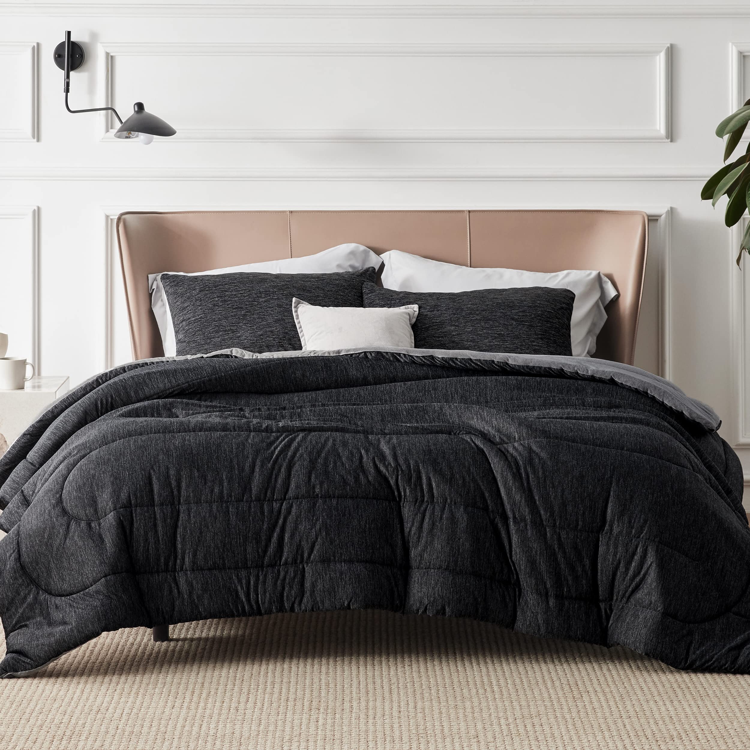 Foto 3 | Juego De Edredón Bedsure Tamaño Queen Frío Y Cálido Negro Antracita - Venta Internacional