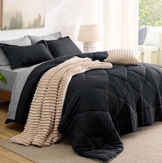 Foto 7 | Juego de Edredón Bedsure Negro 7 Piezas - Venta Internacional