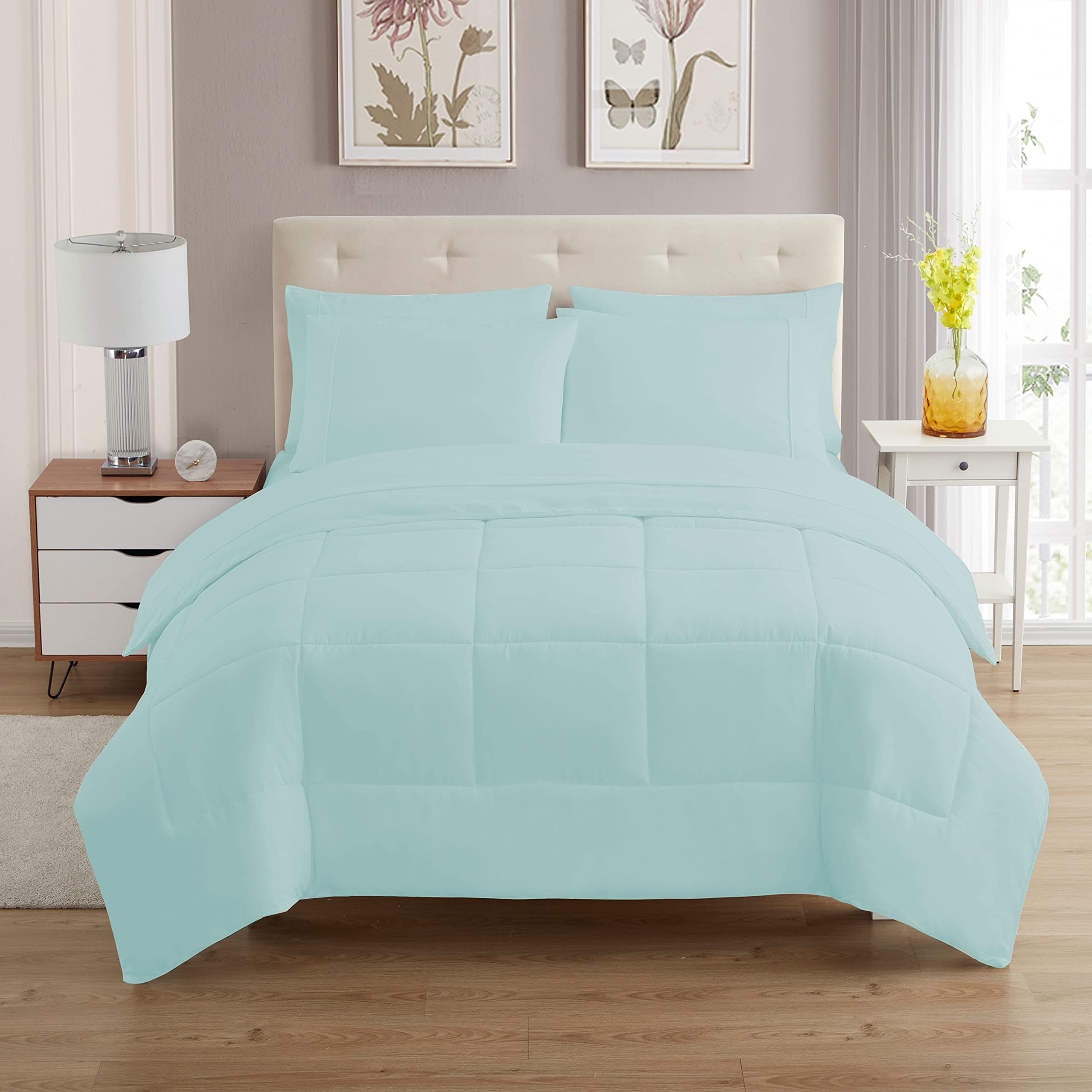 Foto 3 pulgar | Set De Edredón Sweet Home Collection Aqua Twin Xl, 5 Piezas - Venta Internacional.
