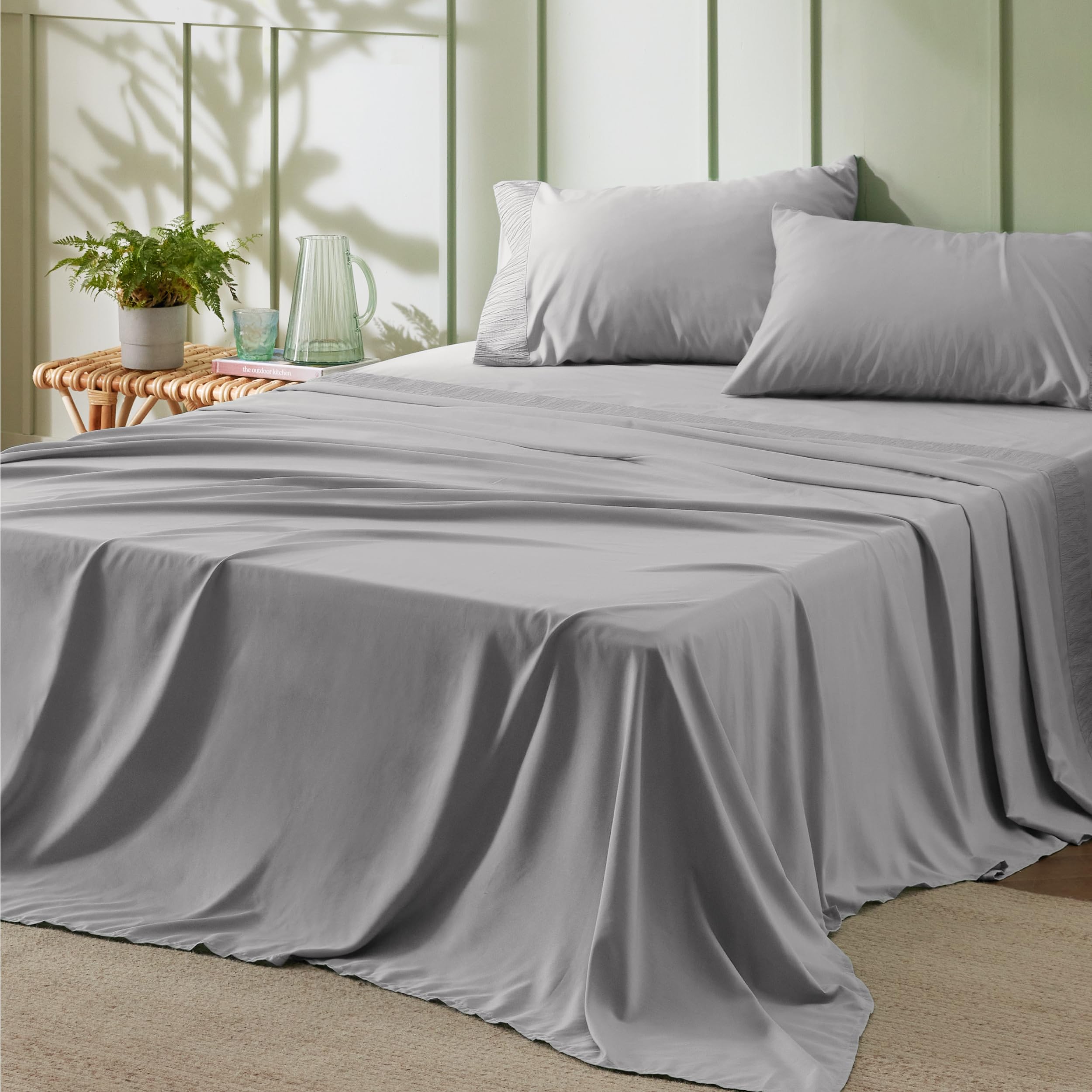 Foto 2 | Juego de Sábanas Bedsure Queen Size 4 Piezas-Venta Internacional