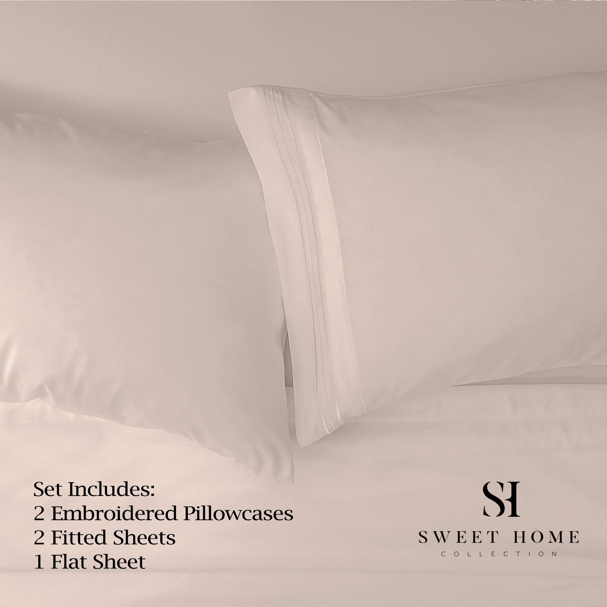 Foto 2 | Juego De Sábanas Sweet Home Collection 1500 Supreme Split King - Venta Internacional.