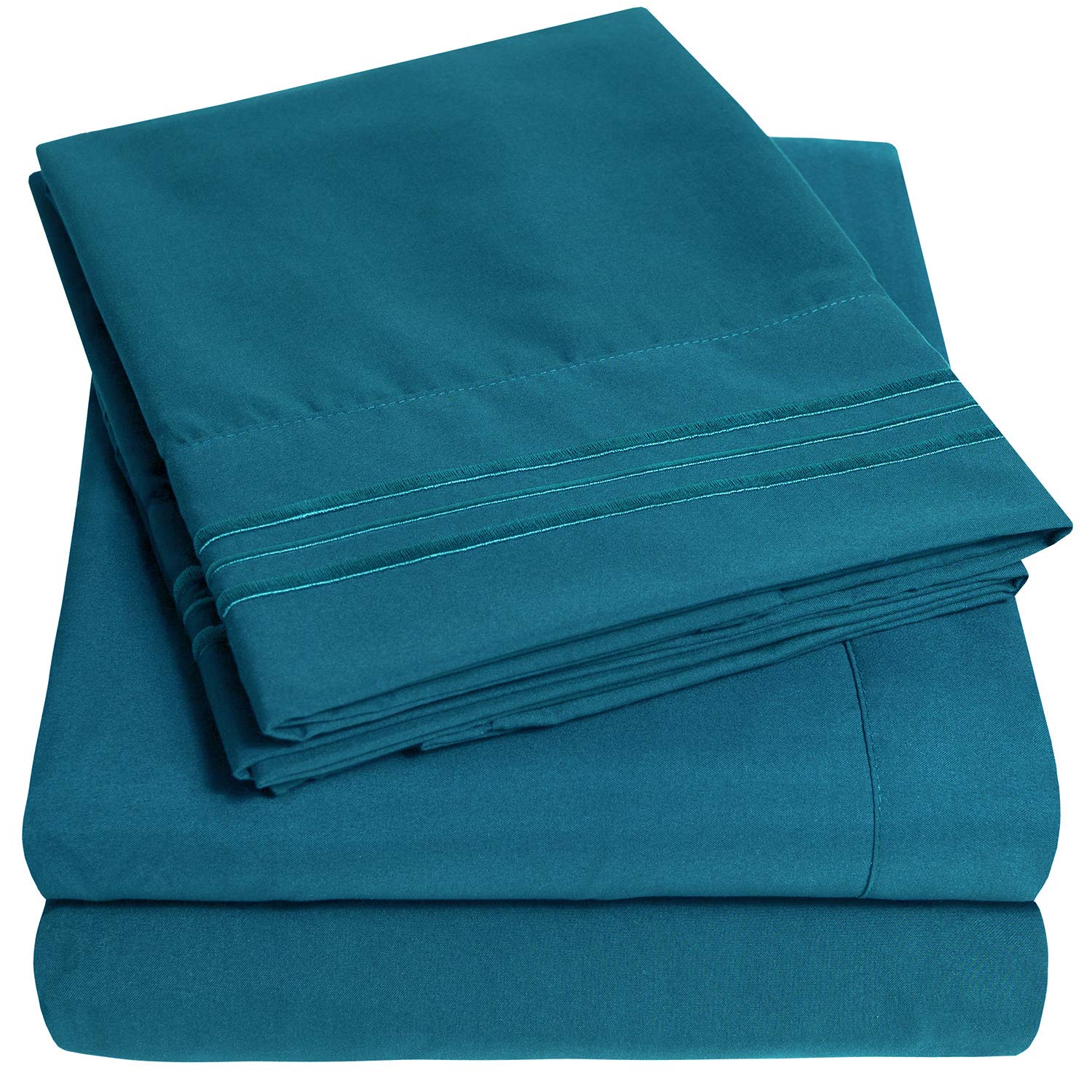 Foto 2 pulgar | Juego De Sábanas Sweet Home Collection 1500 Supreme Twin Teal - Venta Internacional.