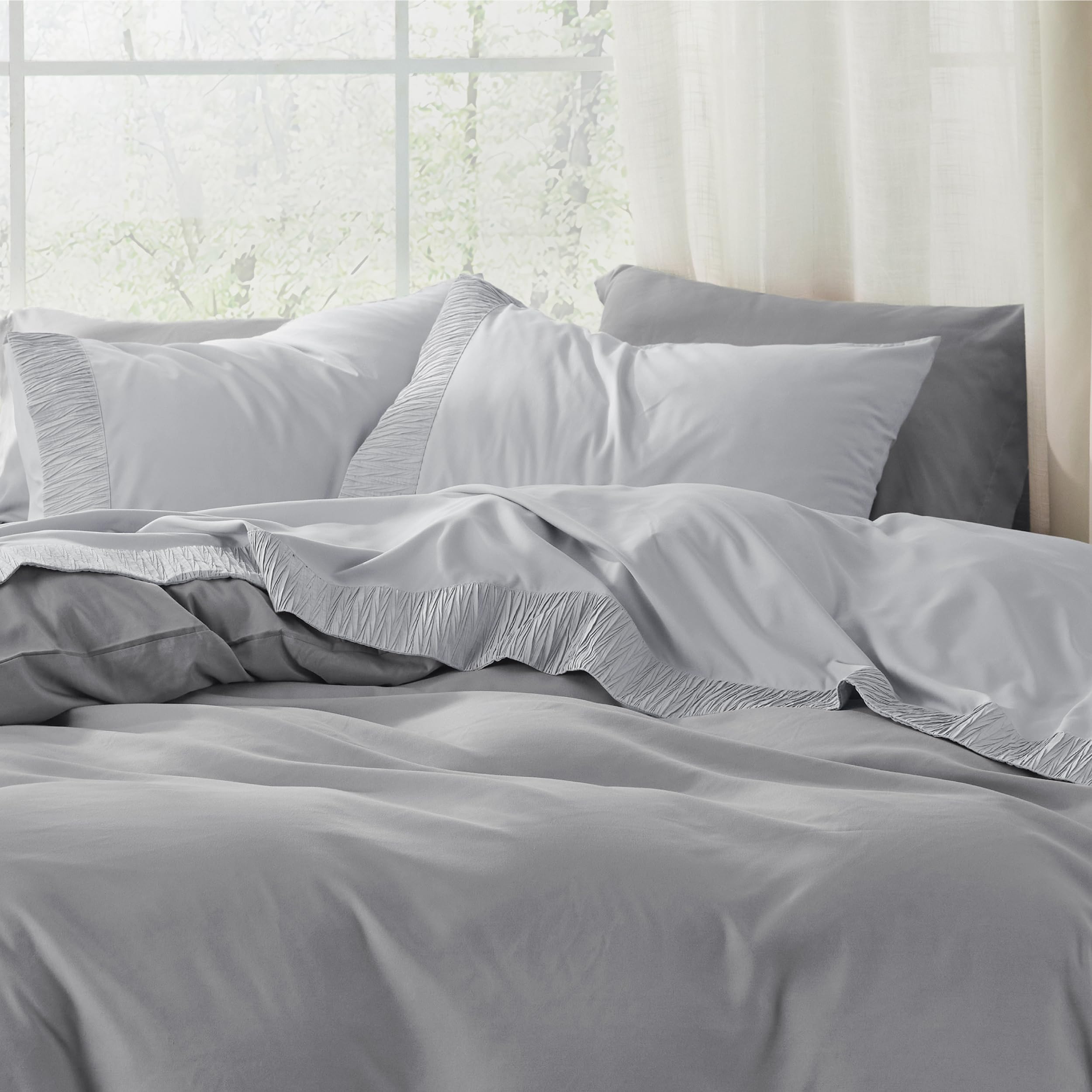 Foto 3 | Juego De Sábanas Bedsure King Size, 4 Piezas, Microfibra De Poliéster - Venta Internacional.