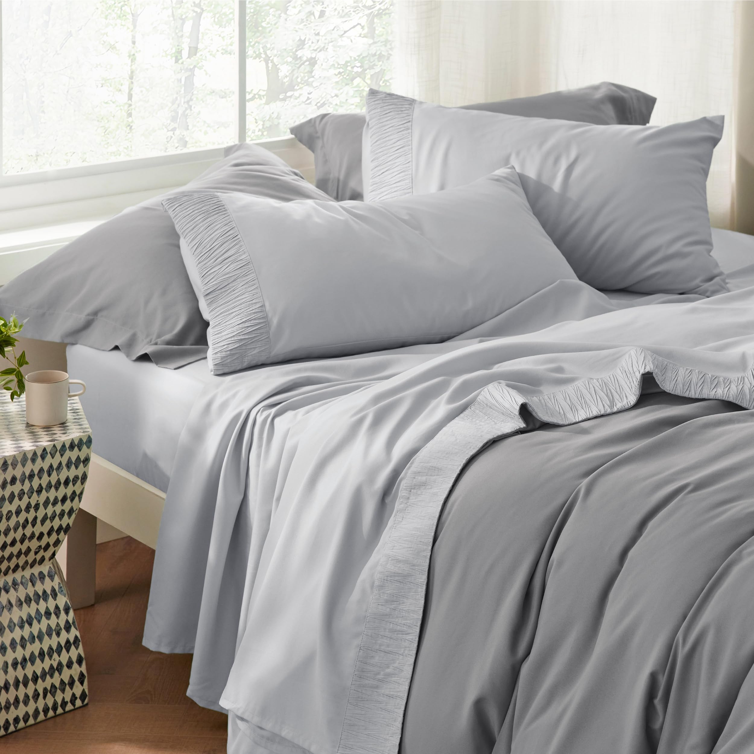 Foto 5 | Juego De Sábanas Bedsure King Size, 4 Piezas, Microfibra De Poliéster - Venta Internacional.