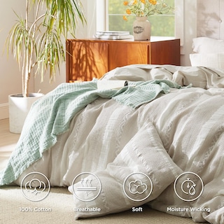 Foto 4 | Funda de Edredón de Algodón King y 2 Fundas de Almohada - Venta Internacional