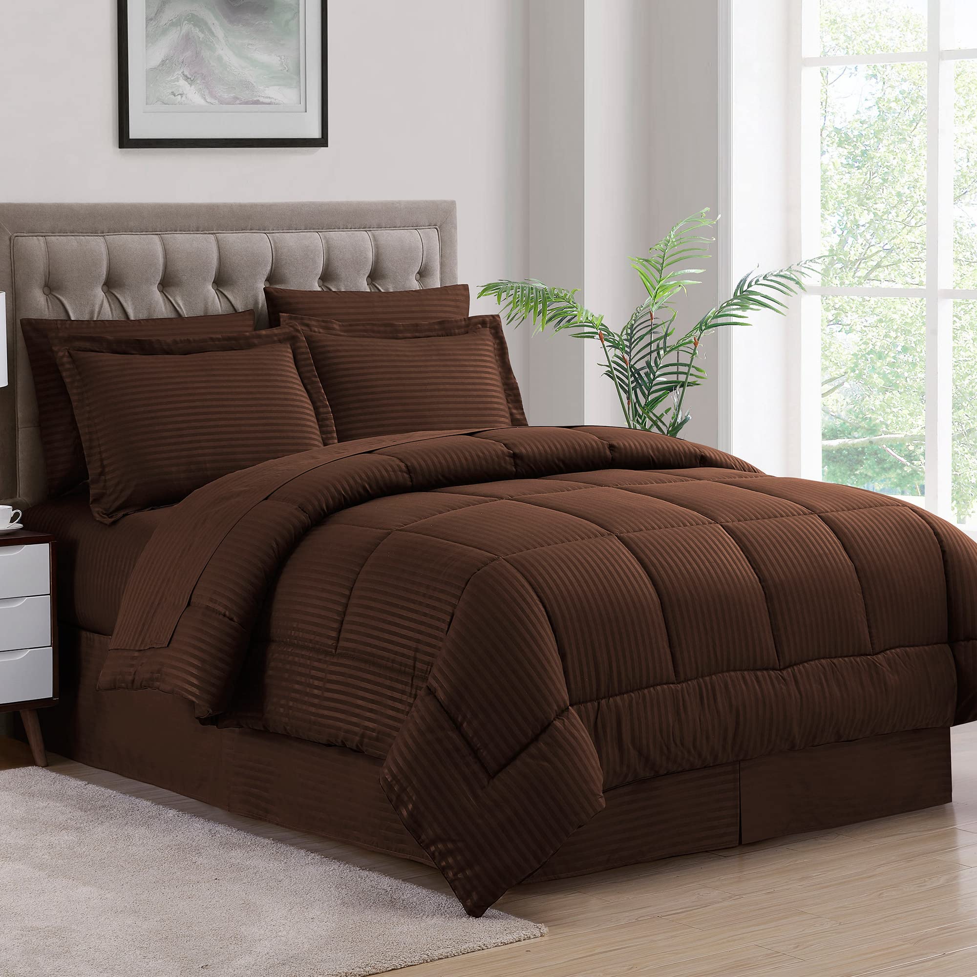 Foto 3 | Juego de Cama Sweet Home Collection Queen Size 8 Piezas-Venta Internacional