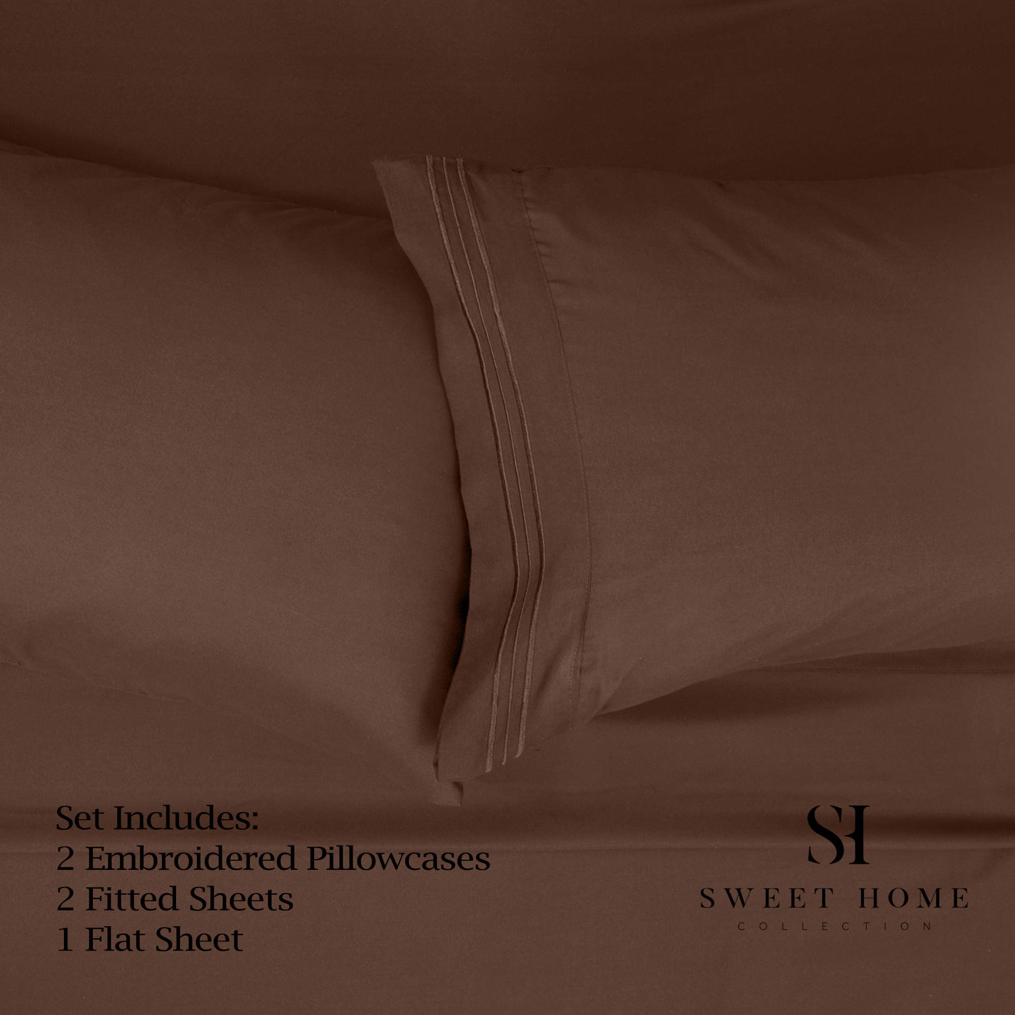Foto 3 pulgar | Juego De Sábanas Sweet Home Collection 1500 Supreme Split King - Venta Internacional.