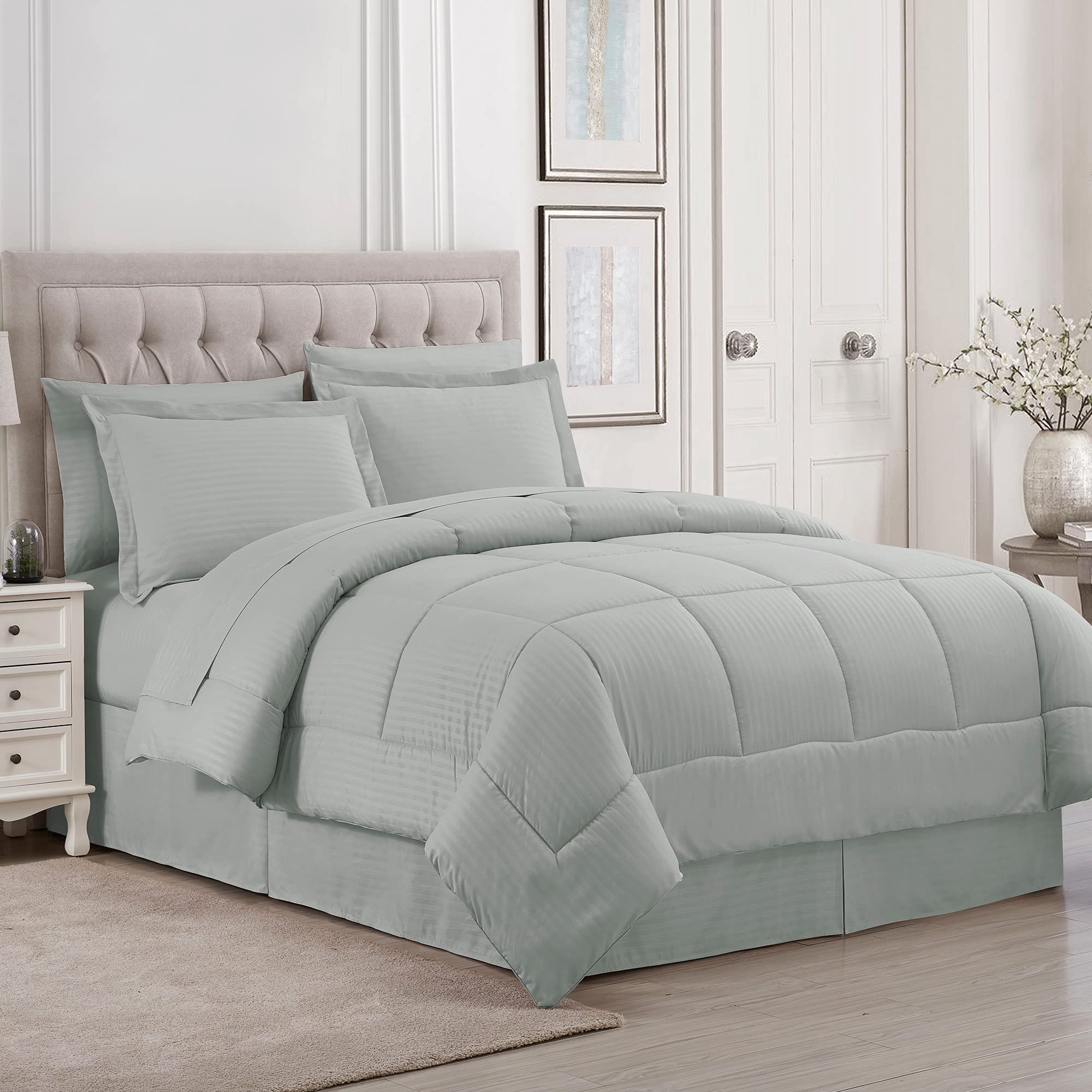 Foto 1 | Set De Edredón Sweet Home Collection King, 8 Piezas - Venta Internacional.