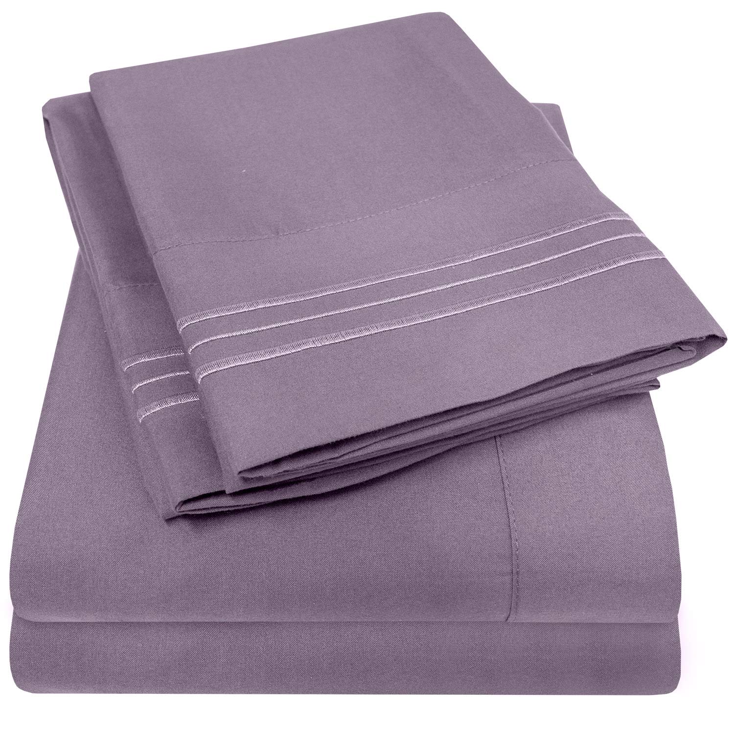 Foto 1 | Juego De Sábanas Sweet Home Collection 1500 Supreme Twin Plum - Venta Internacional.