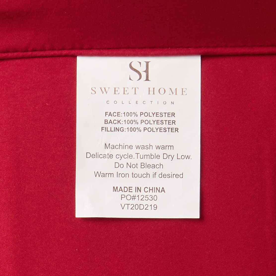 Foto 4 | Set De Edredón Sweet Home Collection, Color Rojo, Microfibra, Doble - Venta Internacional.