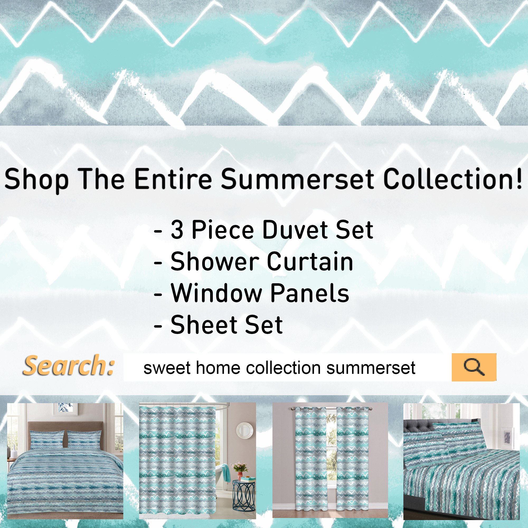 Foto 2 | Juego De Sábanas Sweet Home Collection 1500 Supreme Summerset Queen - Venta Internacional.