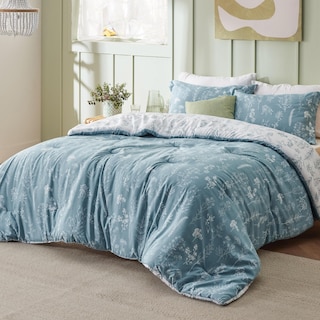 Foto 2 | Juego de Edredón Bedsure Queen Blue con 2 Fundas de Almohada - Venta Internacional