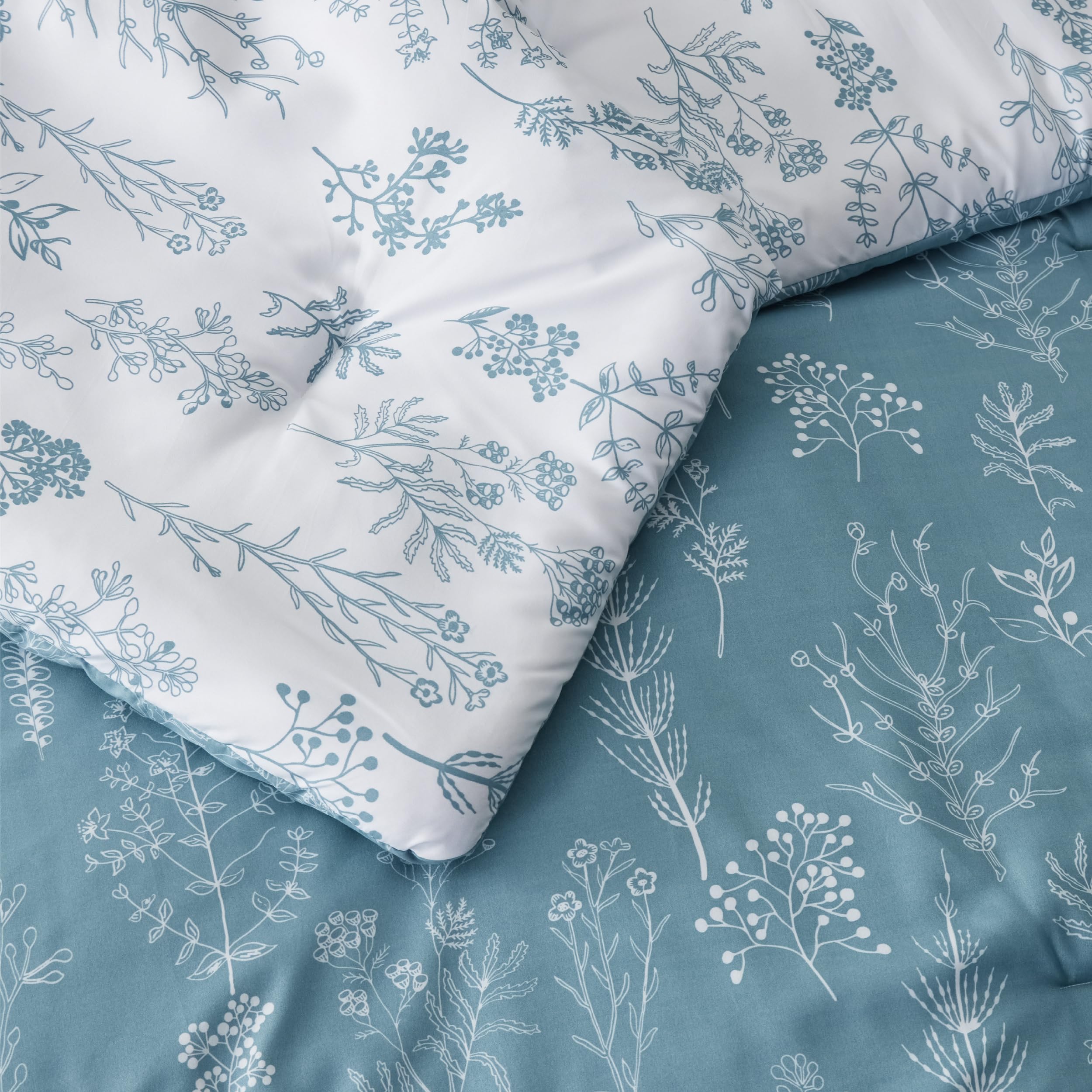 Foto 5 | Juego de Edredón Bedsure Queen Blue con 2 Fundas de Almohada - Venta Internacional