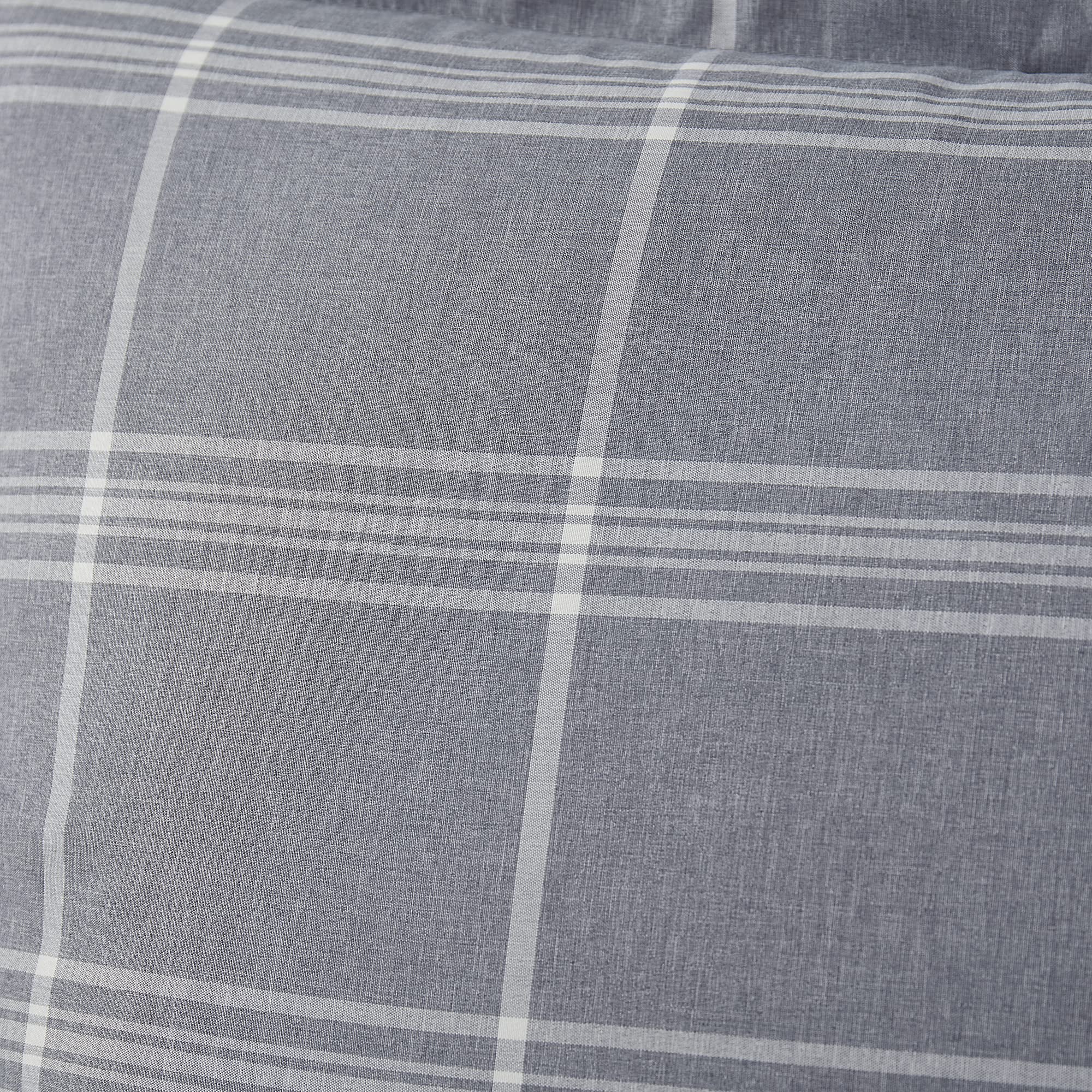 Foto 5 | Set De Edredón En Bolsa Sweet Home Collection, Color Gris Completo, A Cuadros - Venta Internacional.