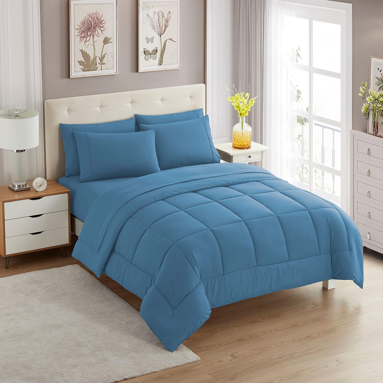 Foto 1 | Set De Edredón Sweet Home Collection California King Denim - Venta Internacional.