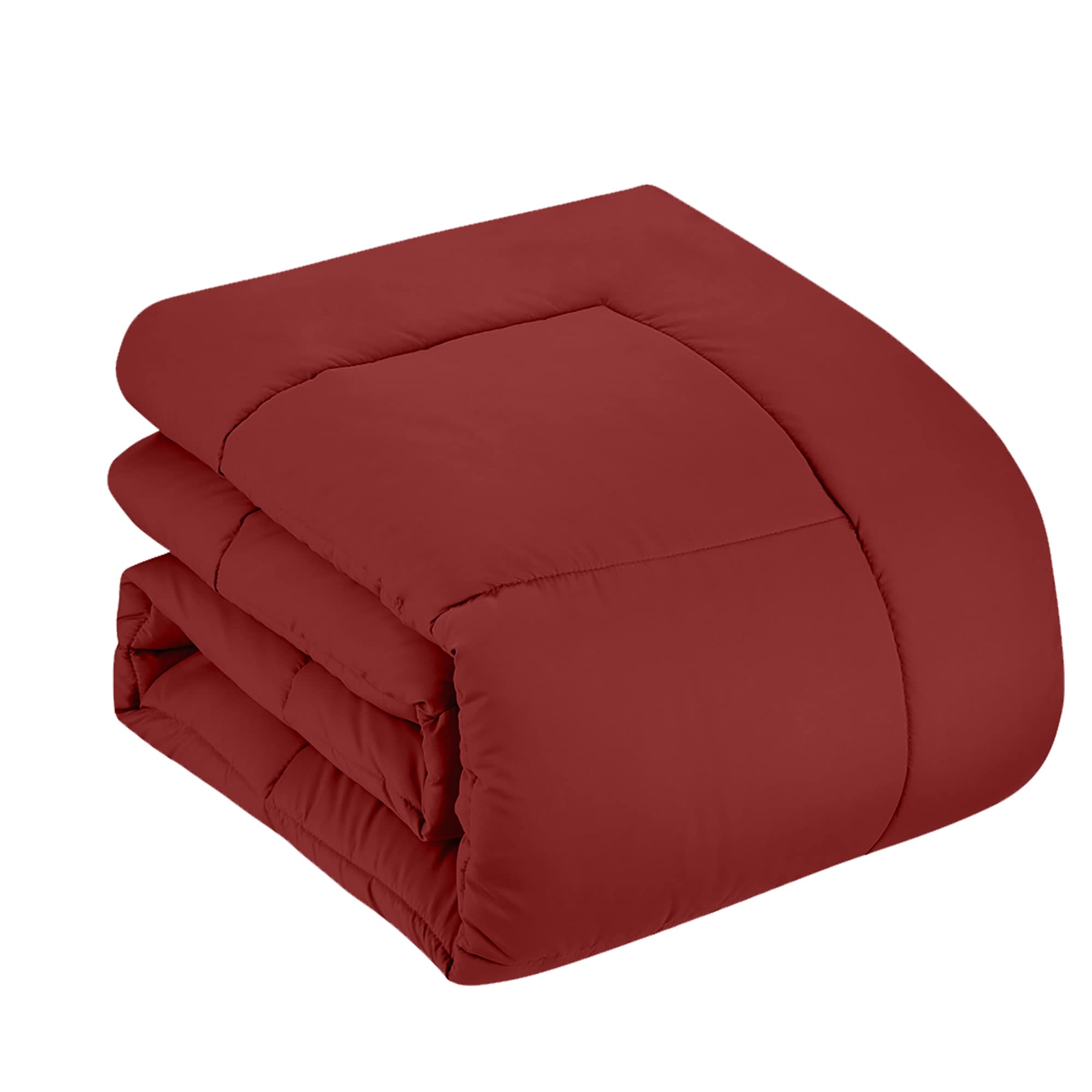 Foto 4 pulgar | Juego De Edredón Tamaño King Con Sábanas, Ropa De Cama De 7 Piezas, Color Rojo - Venta Internacional.