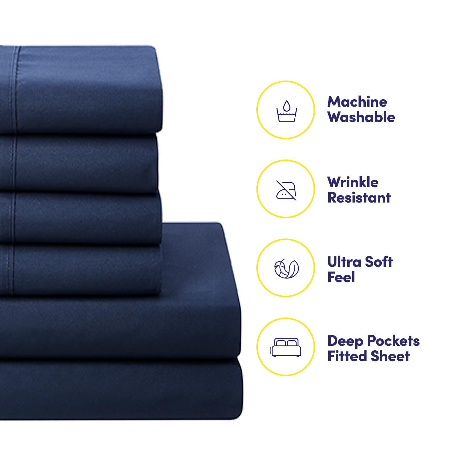 Foto 4 pulgar | Set De Edredón Sweet Home Collection Navy Twin Xl, 7 Piezas - Venta Internacional.