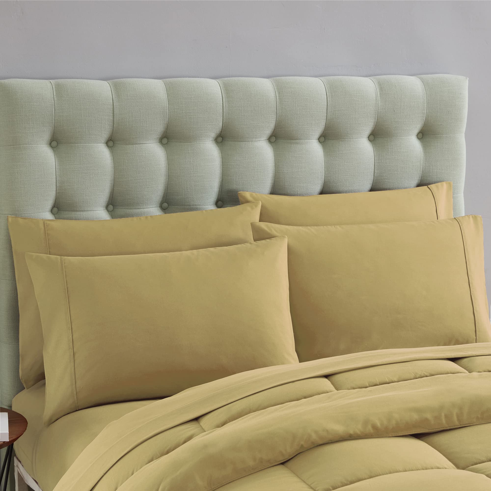 Foto 5 | Set de Edredón Sweet Home Collection Cámel King 7 Piezas - Venta Internacional